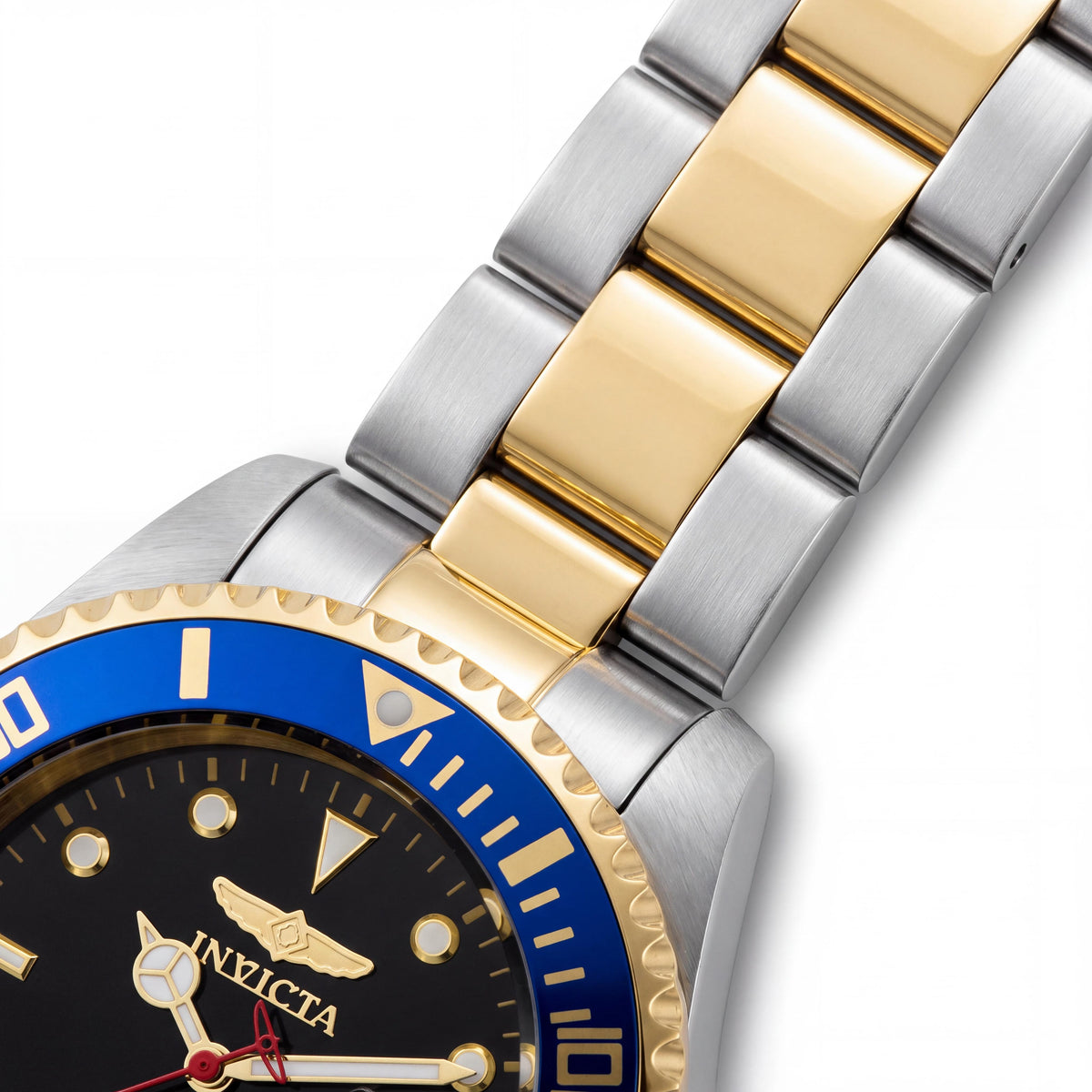 Invicta Pro Diver 34043 Men's Automatic Two-Tone Stainless Steel 200m Water Resistant Black Dial 47mm Watch, Photo 2