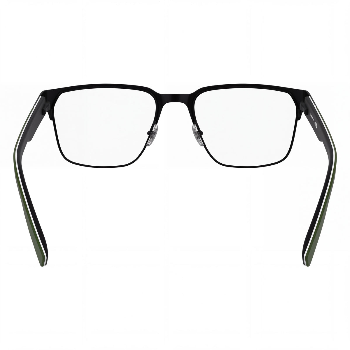 Gafas graduadas Lacoste L2306 N para hombre, estilo clásico, montura metálica, lentes de plástico, negro mate, 55 mm, Photo 3