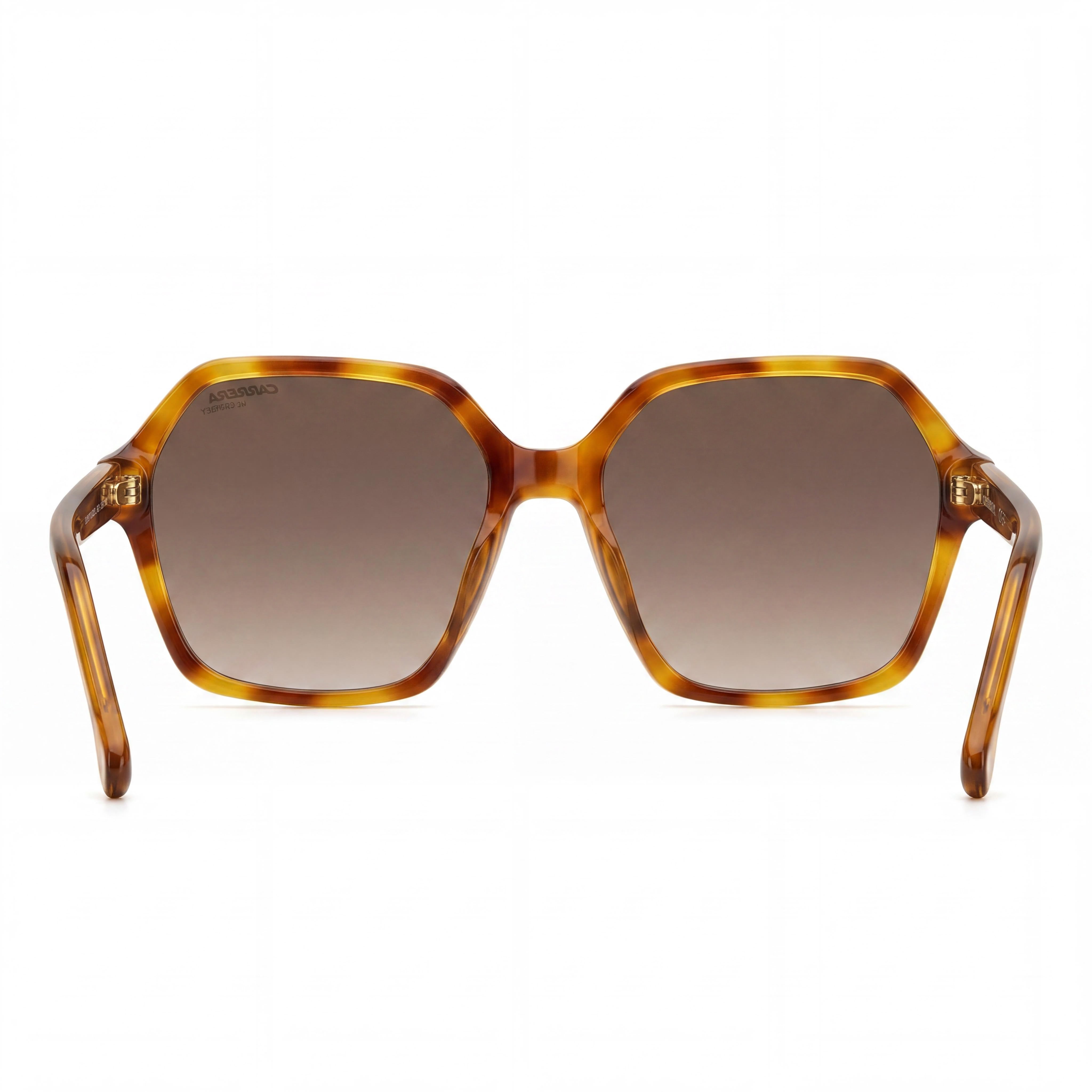Gafas de sol Carrera Classic para mujer, de plástico color habana, con cristales de policarbonato marrones degradados y protección UV, 56 mm, Photo 3