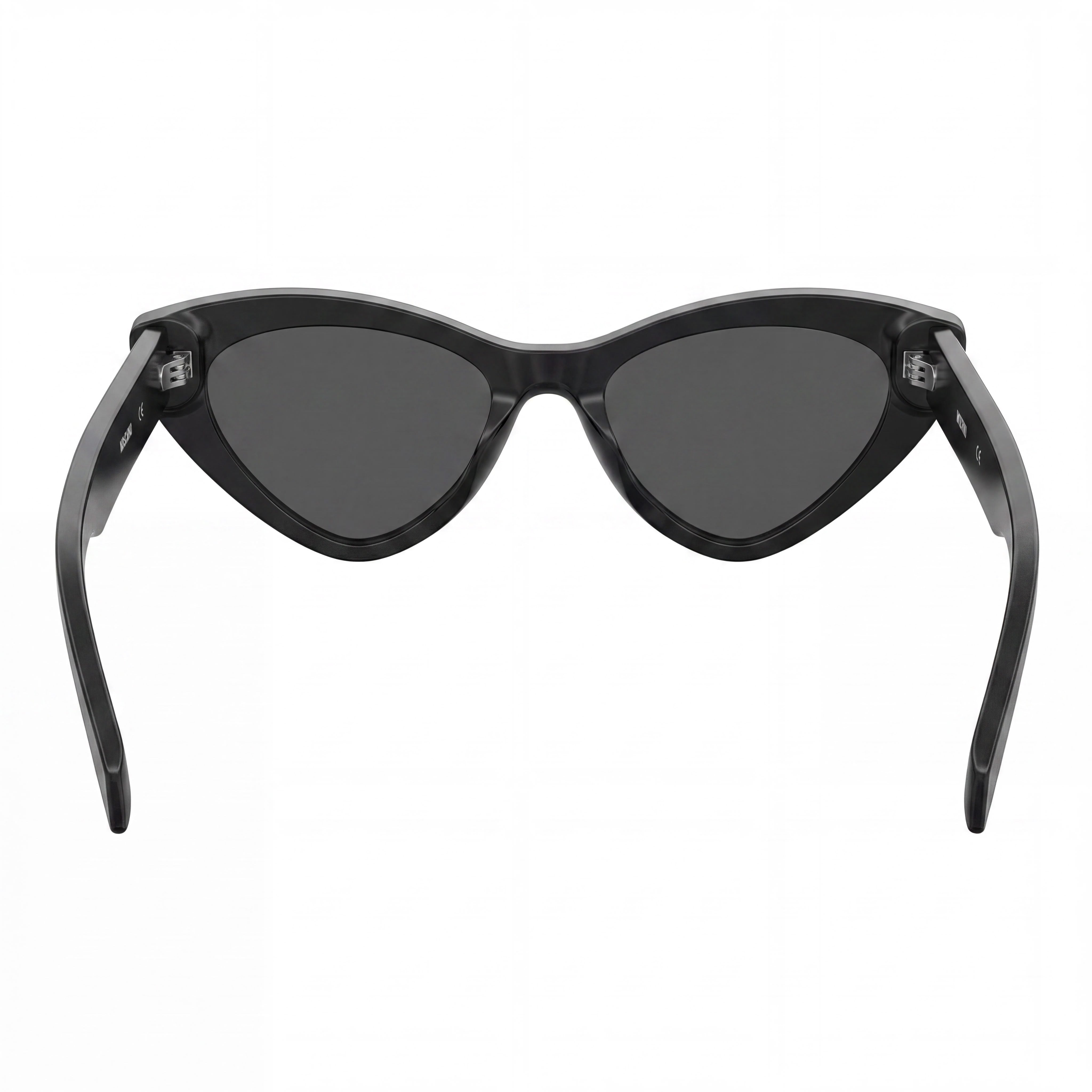 Moschino Casual Women's UV Protection Sunglasses, Black Dark Grey Plastic Frame, Black Lenses, 52mm, Photo 4
