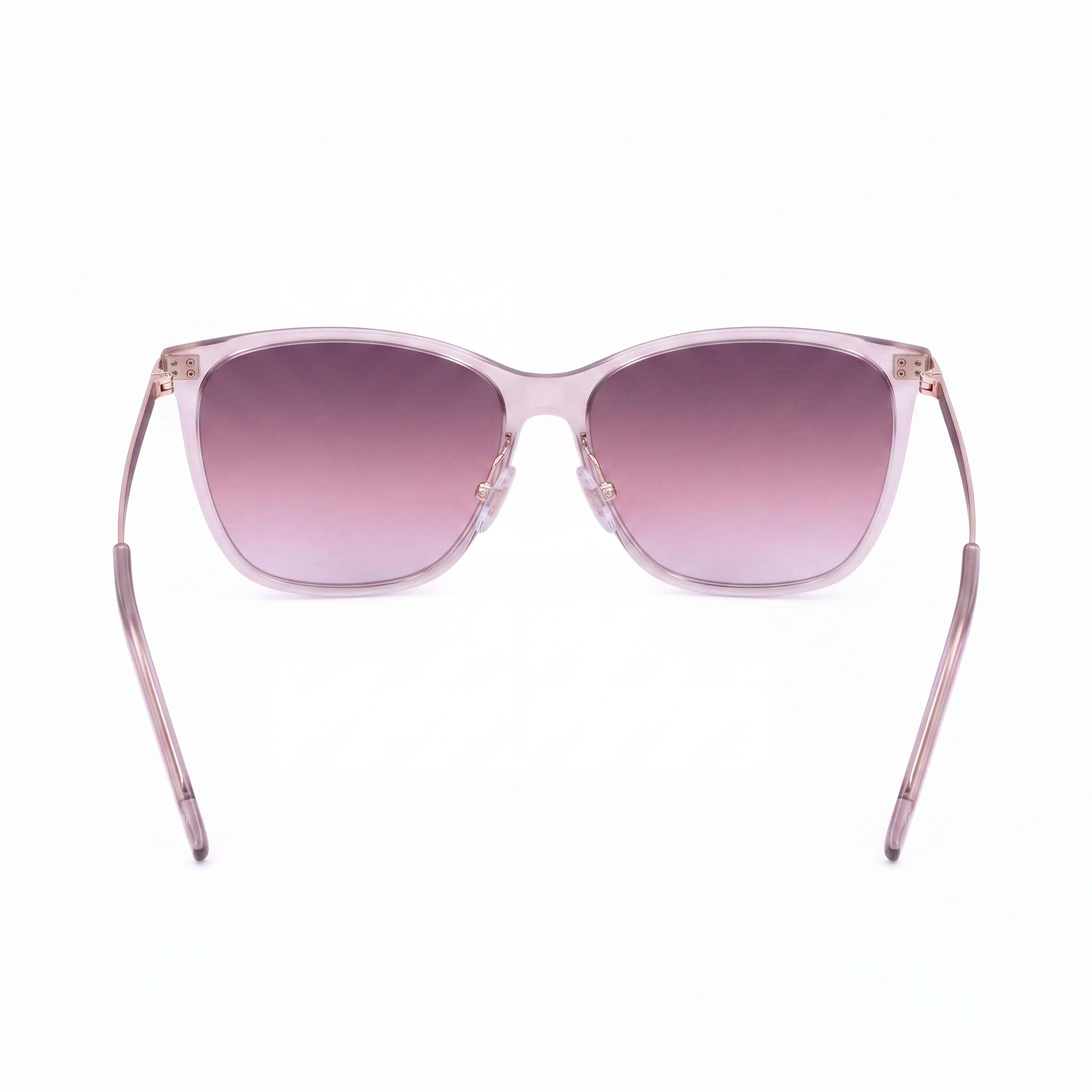 Hugo Boss Women's Boss 1661/S Casual Pink Gold Light Acetate Sunglasses with Burgundy Shaded Pink UV Protected Lenses 58mm, Photo 3