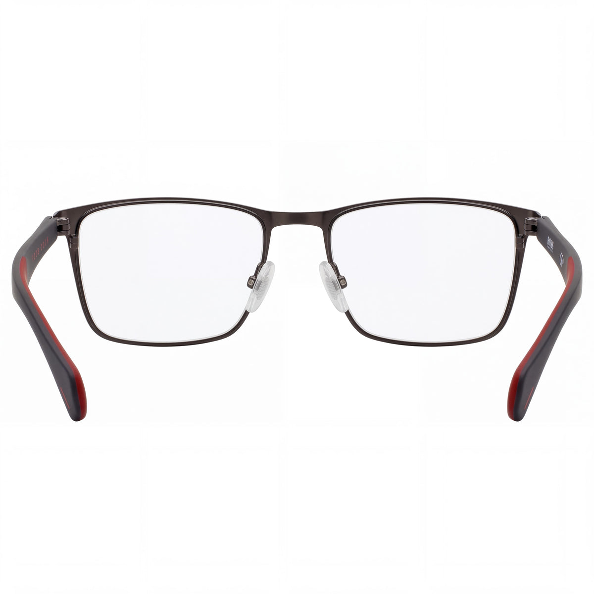 Hugo Boss Men's Boss 1079 Square Eyeglasses with Ruthenium Black Metal Frame and Black Lenses 58, Photo 3