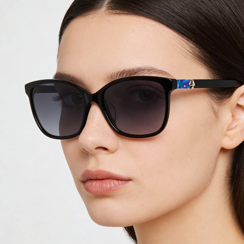 Kate Spade New York Tabitha/S Women's Blue Gray Shaded Plastic UV Protection Sunglasses 53mm