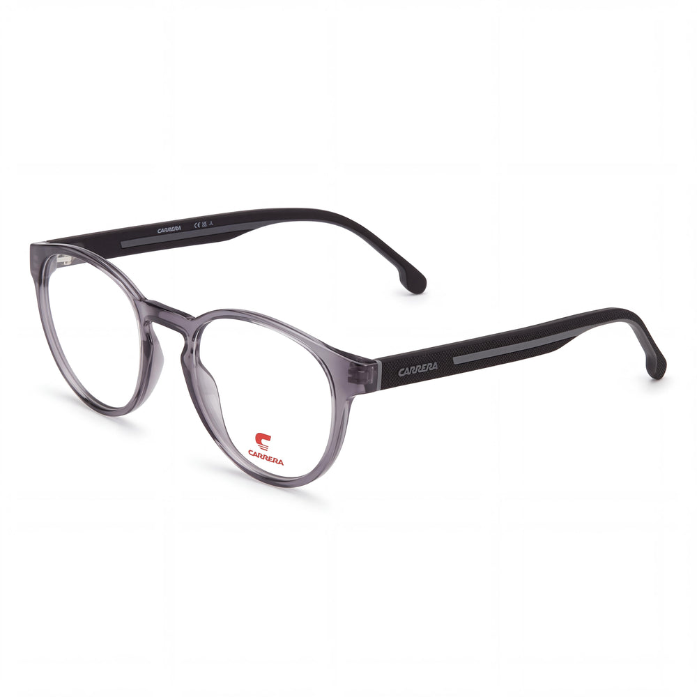 Gafas Carrera 8886 para mujer modernas con montura negra y gris de propionato, con lentes de policarbonato no polarizadas de 50 mm