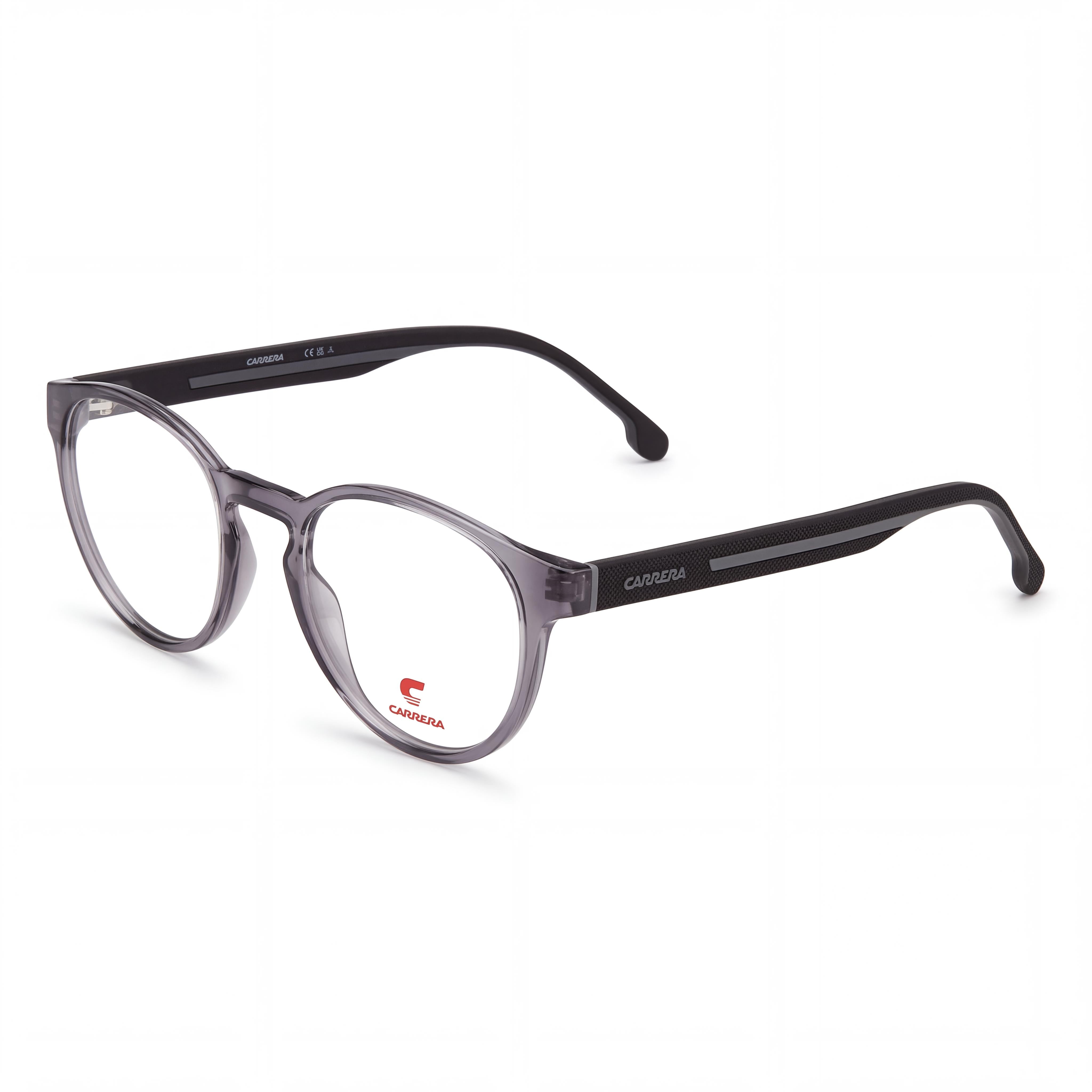 Carrera 8886 Modern Women's Propionate Grey Black Frame Eyewear with Non-polarized Polycarbonate Lenses 50mm, Photo 1