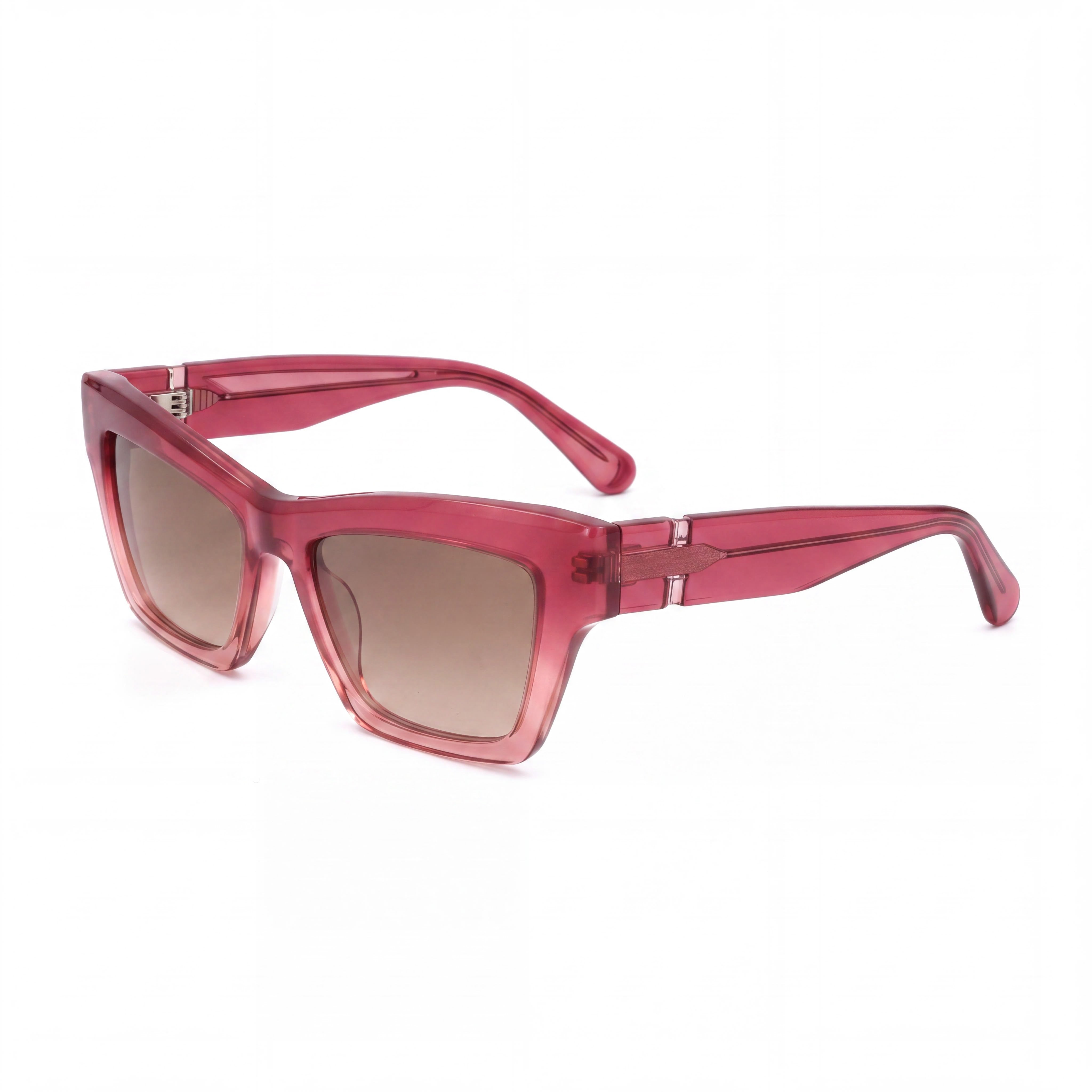 Furla Sfu465 Women's Bordeaux Plastic Frame Sunglasses with Brown Gradient UV Protected Lenses 53mm, Photo 1