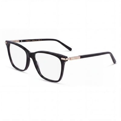 Ferragamo Sf3013 Women's Black White Acetate/Metal Frame Optical Eyeglasses, Size 53-15-140mm
