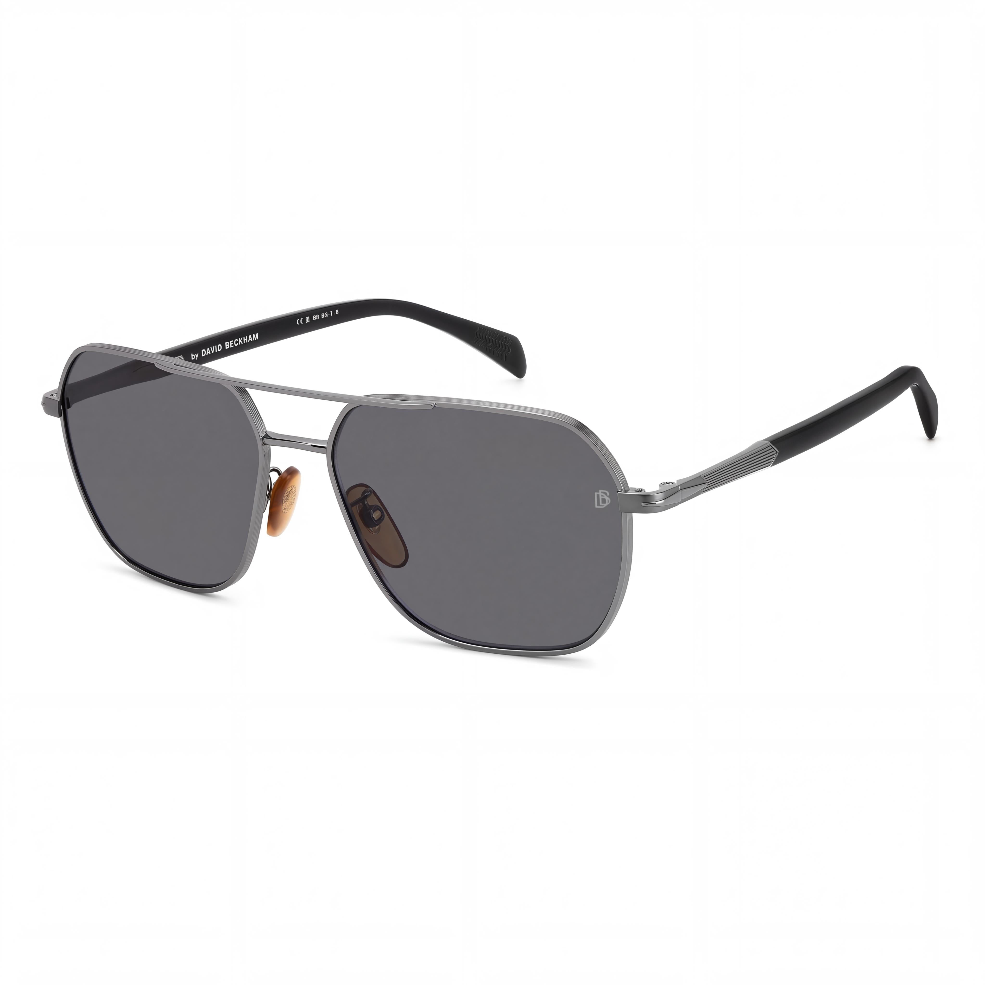David Beckham Db 1128/G/S Unisex Metal Frame Ruthenium with Grey Lenses UV 400 Sunglasses 59-16-145mm, Photo 1