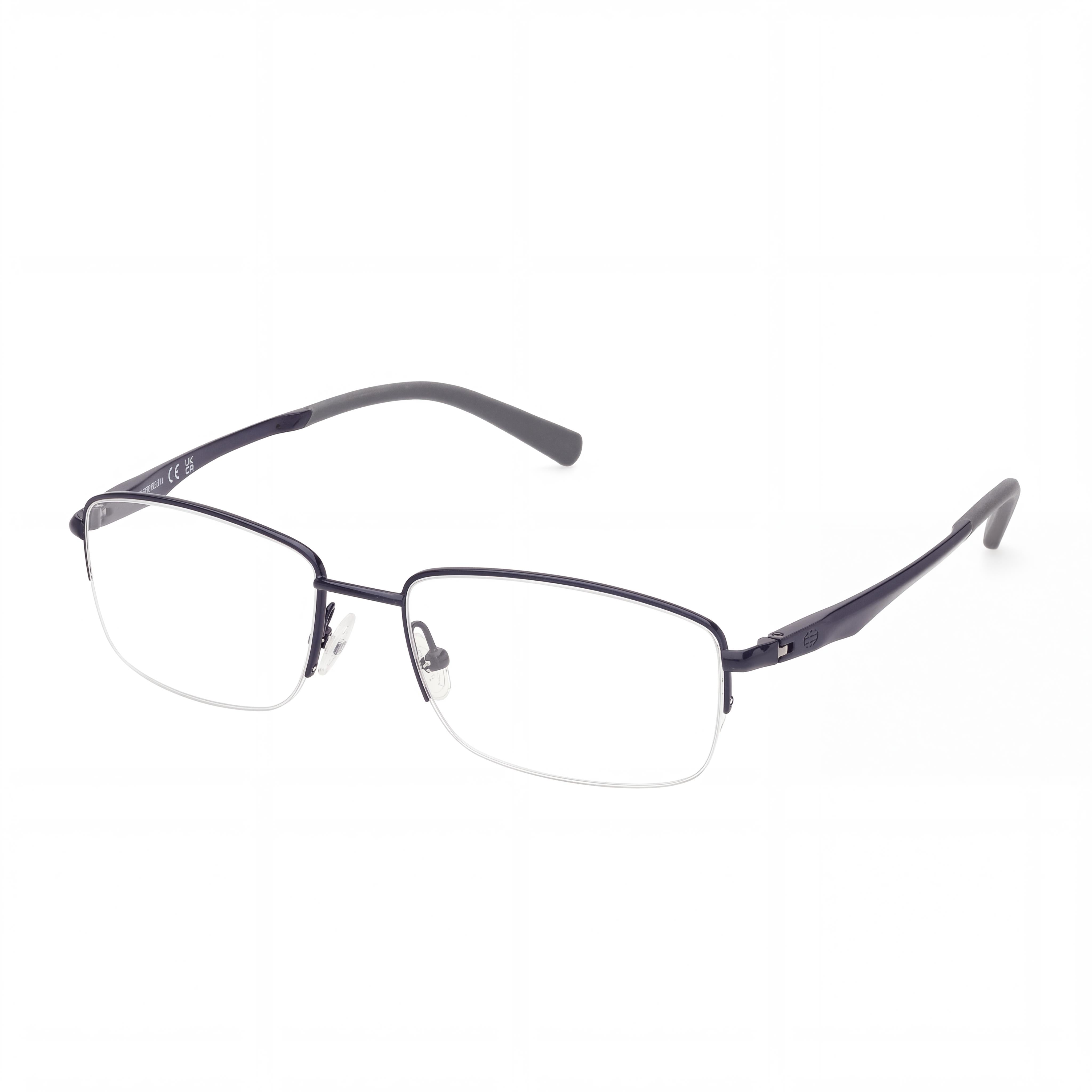 Harley-Davidson Rugged Modern Men's Metal Matte Blue Eyeglasses with Polycarbonate Lenses 55-18-145, Photo 1