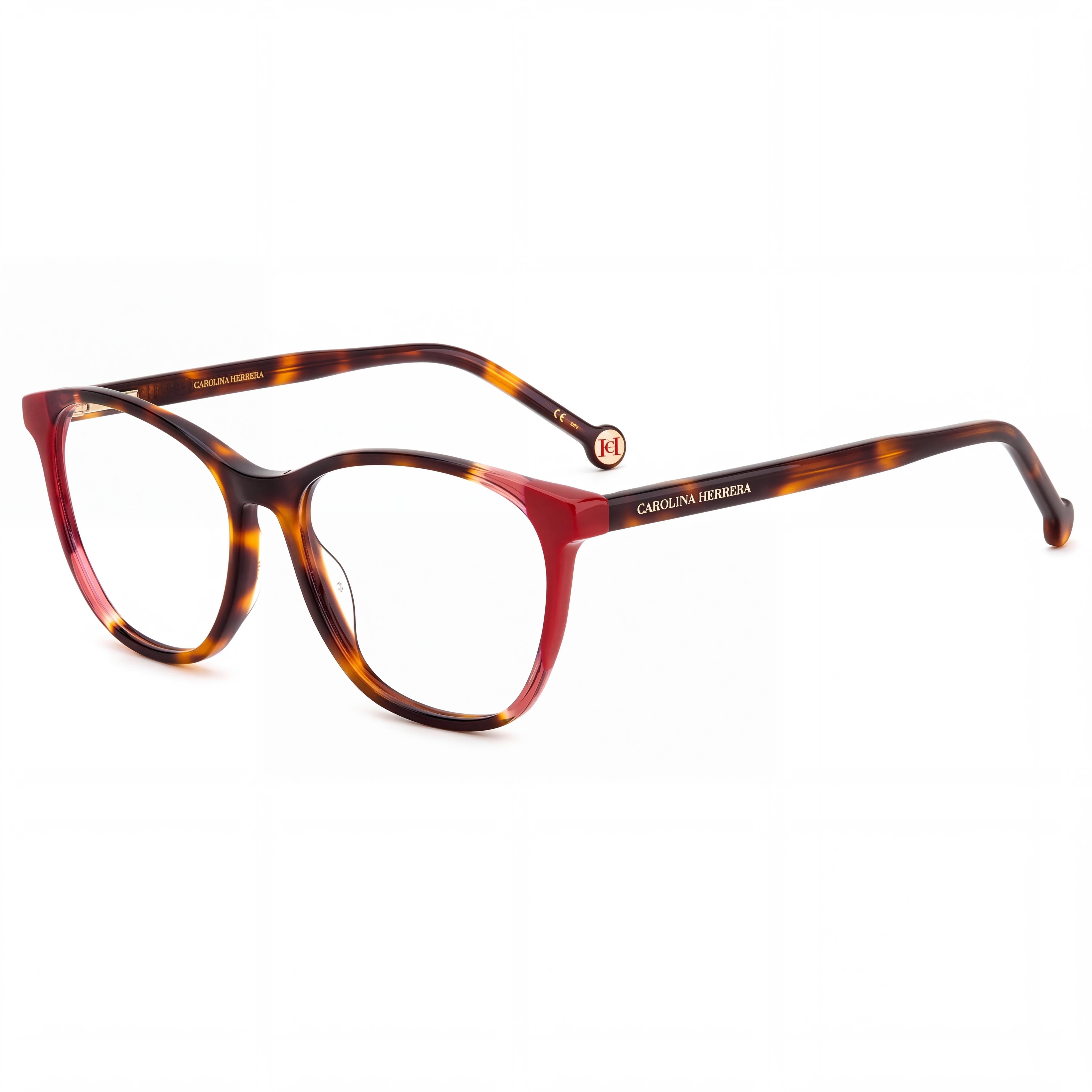 Carolina Herrera Modern Unisex Havana Red Acetate Frame Polycarbonate Lens Non-Polarized Sunglasses 54-16-145mm, Photo 1