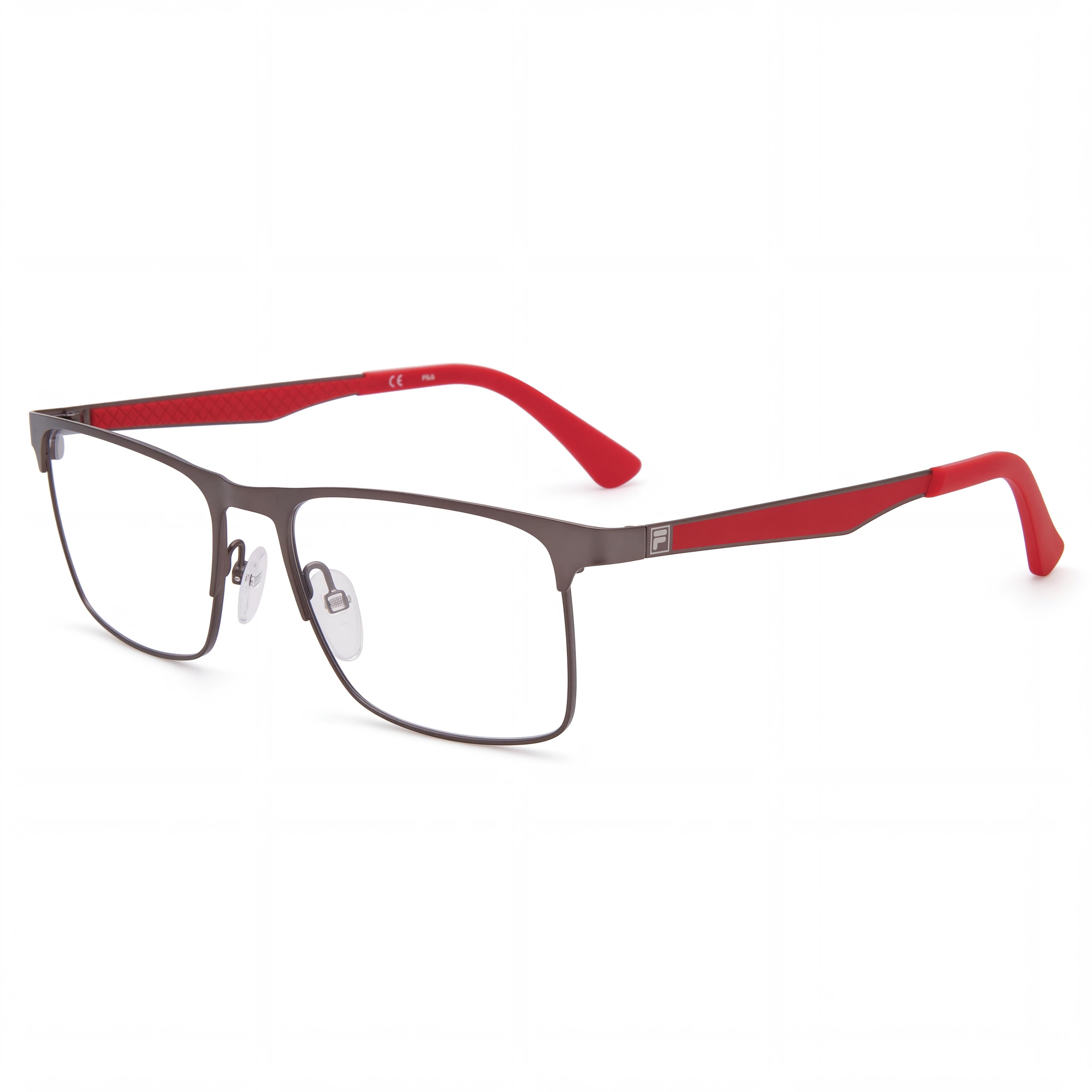 Fila FULL-FRAME Men's Polarized Sunglasses: Matte Gunmetal Metal Frame, 53mm Lens Width, Photo 1