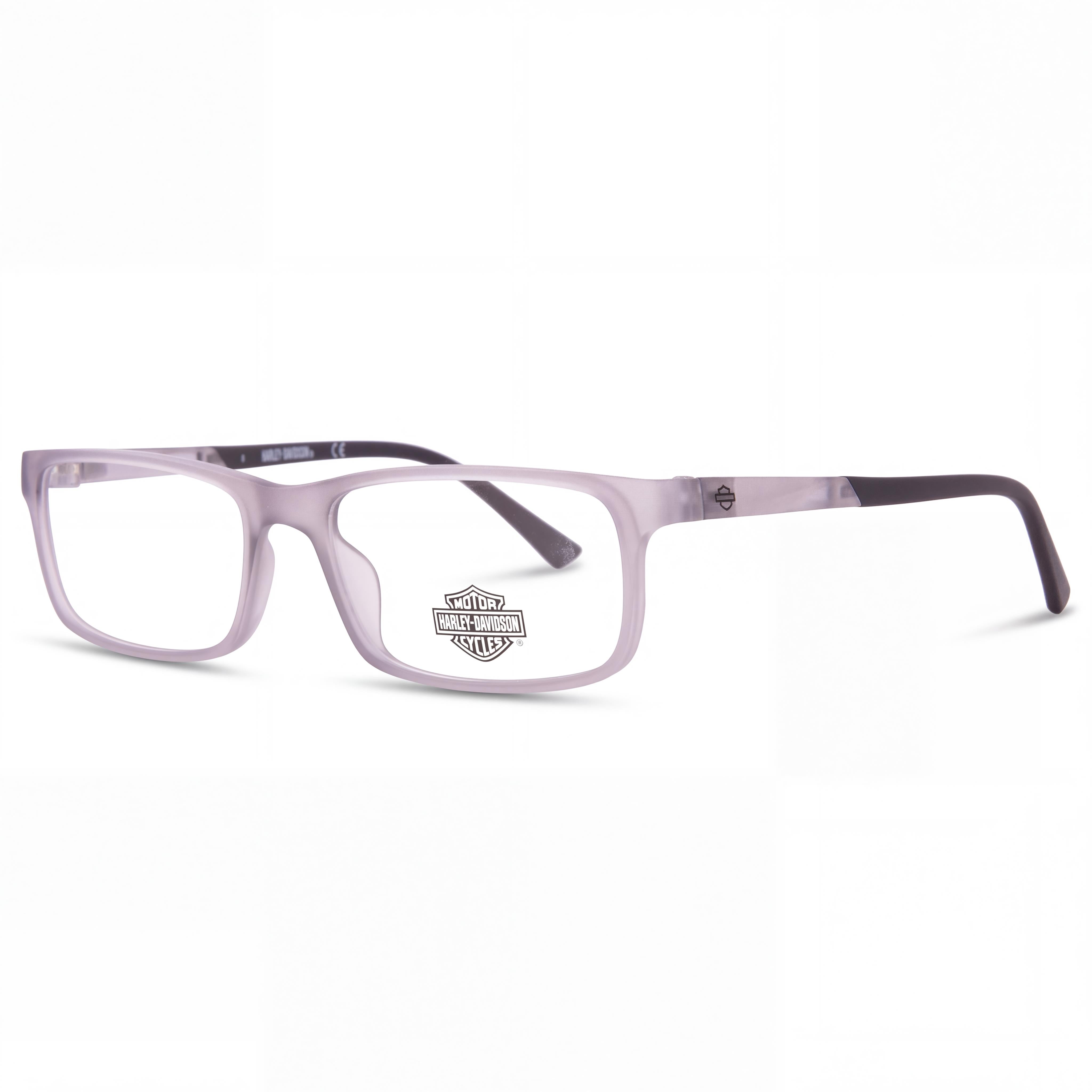 Harley-Davidson Hd0151t Unisex Grey Injected Ophthalmic Full Rim Rectangle Eyeglasses Frame with 50mm Lens Width, Photo 1