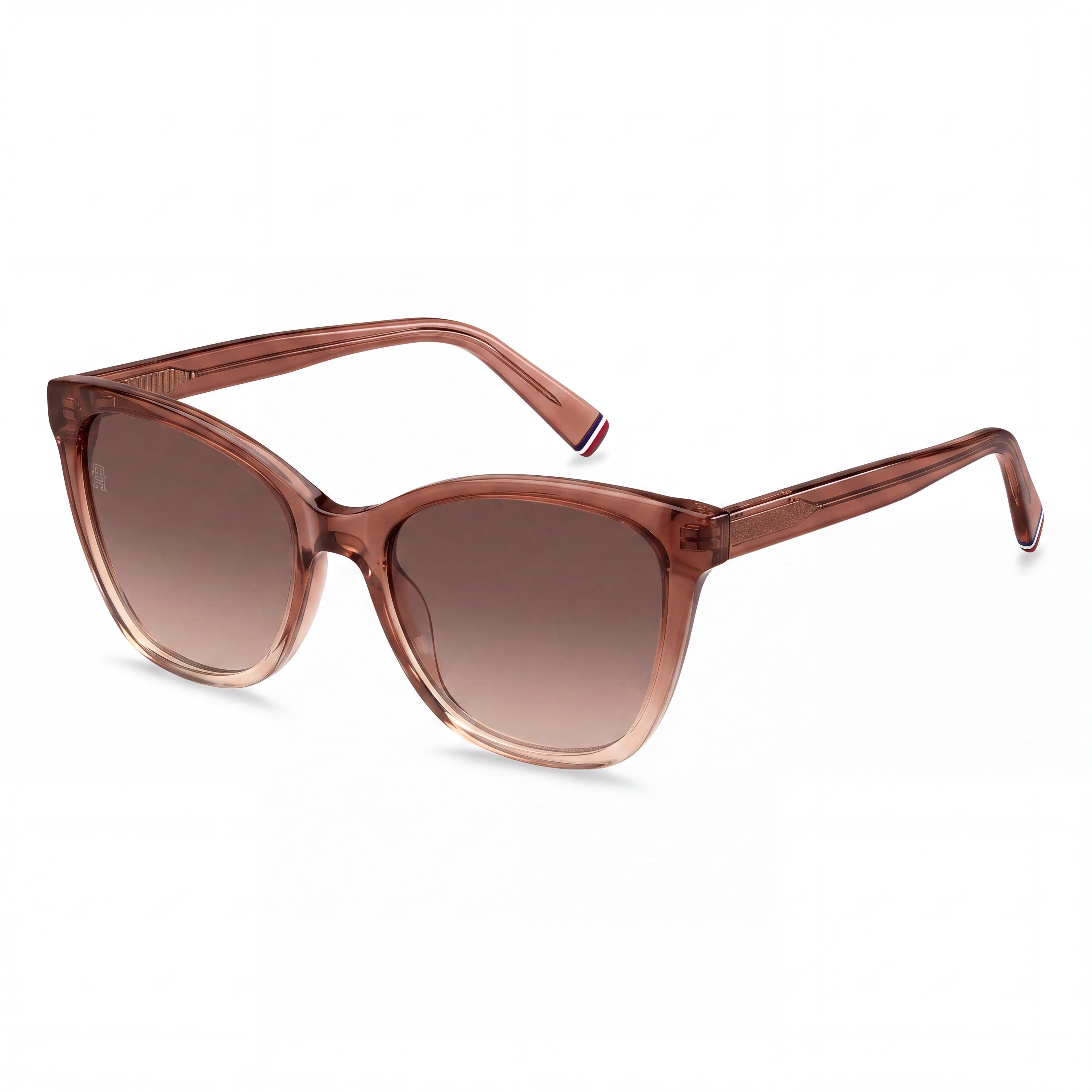 Tommy Hilfiger Th 1981/S Women's Nude Plastic Frame UV Protection Sunglasses Brown Shaded 54mm, Photo 1