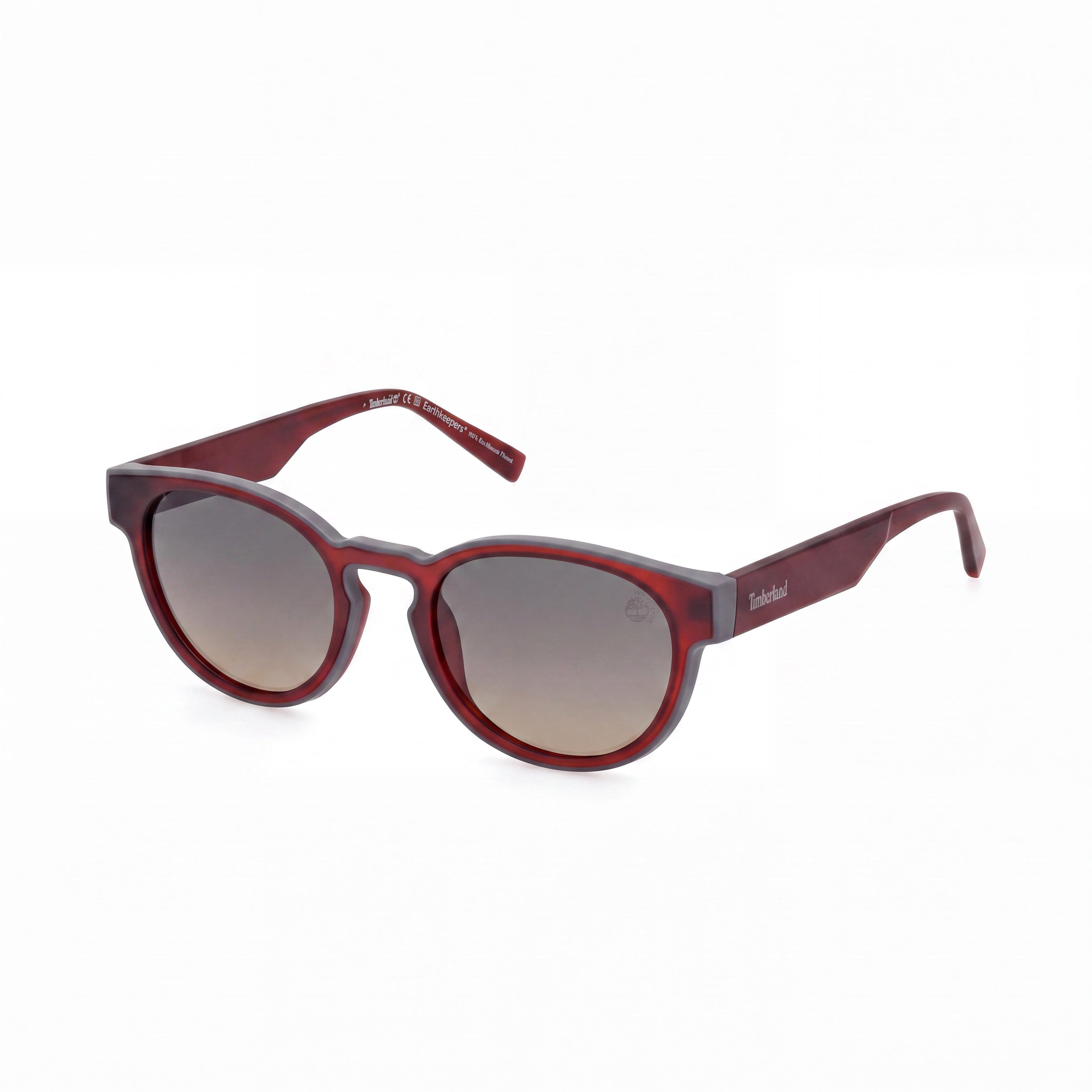 Timberland TB00026 Modern Men's Matte Dark Red Plastic Frame Green Polarized UV Protection Sunglasses 21-145mm, Photo 1