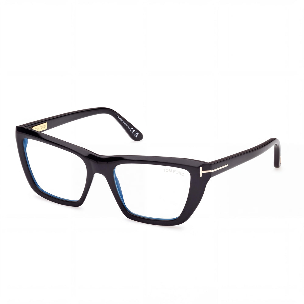 Marcolin Classic FT6047-B Unisex Shiny Black Blue Filter Plastic Non-Polarized with Multicolor Polycarbonate Lenses 54mm