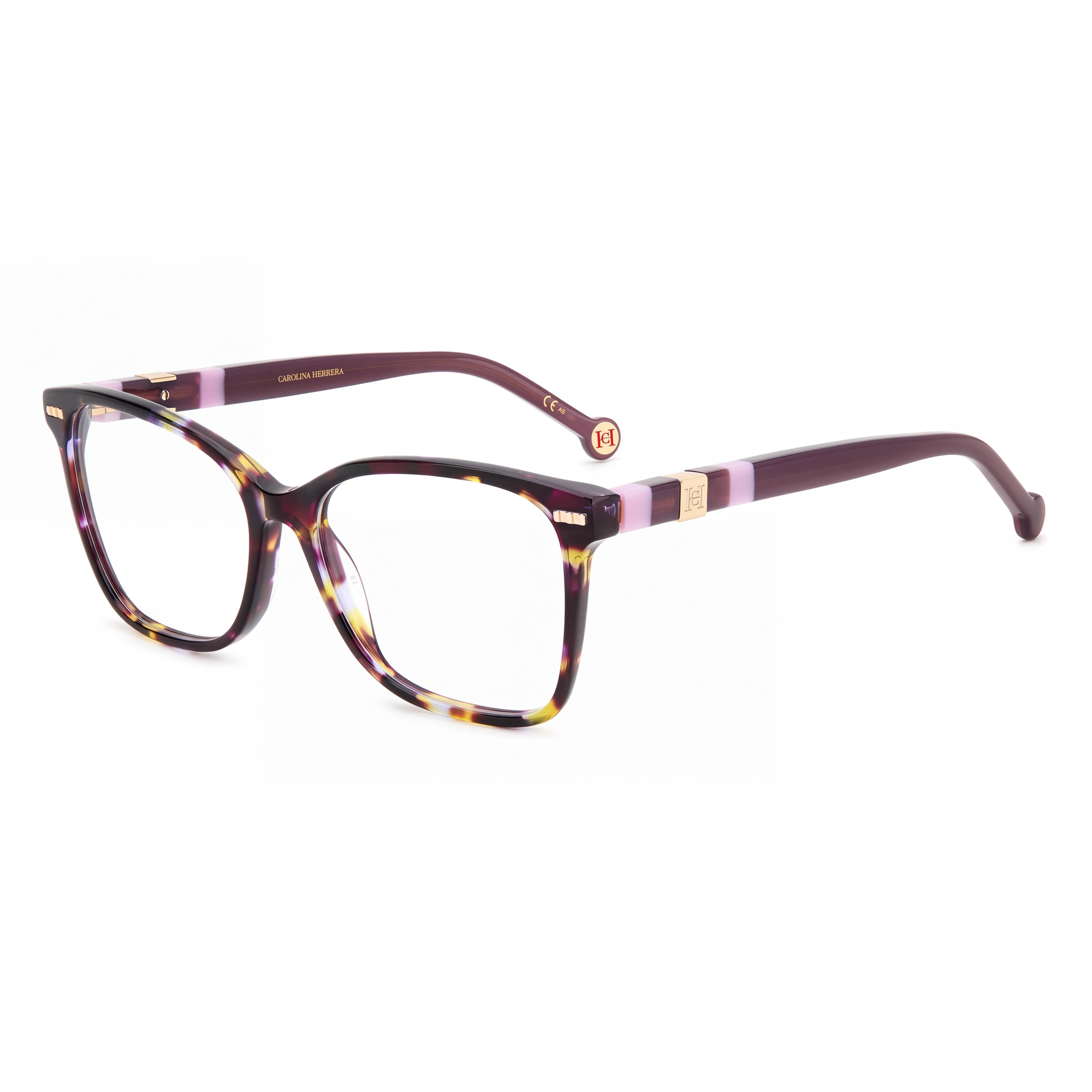 Carolina Herrera Her 0108 Gafas de Sol de Acetato Negro Nude para Mujer con Lentes de Policarbonato, 54mm Ancho de Lente, Photo 1