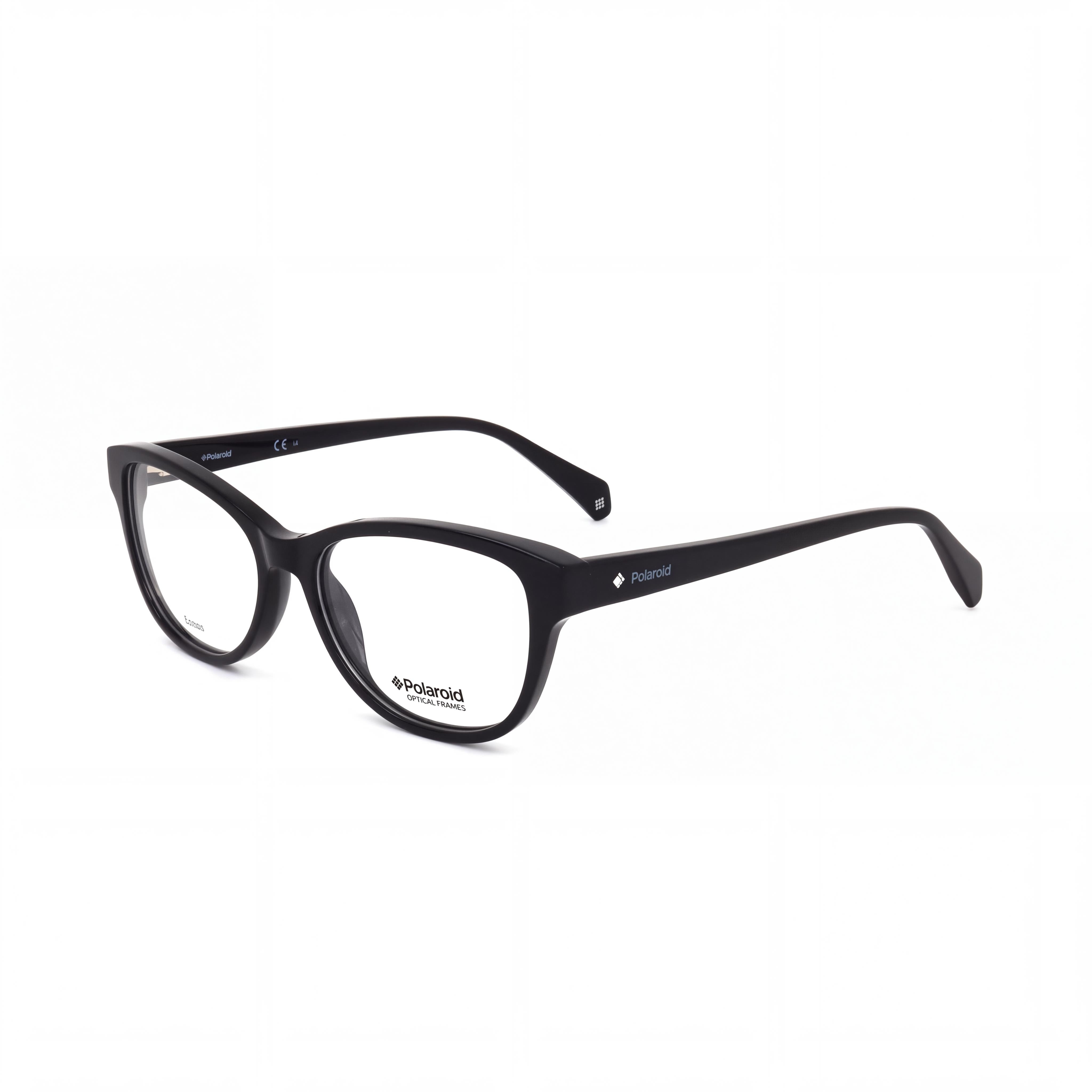 Polaroid PLD D370 Women's Acetate Frame Eyewear with Black Frame and Polycarbonate Lenses 52-16-140mm, Photo 1