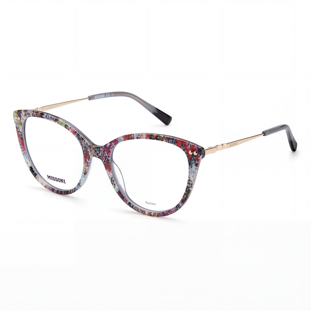 Missoni Modern Women's Pattern Multicolor Acetate Frame Sunglasses, with 54mm Polycarbonate Lenses