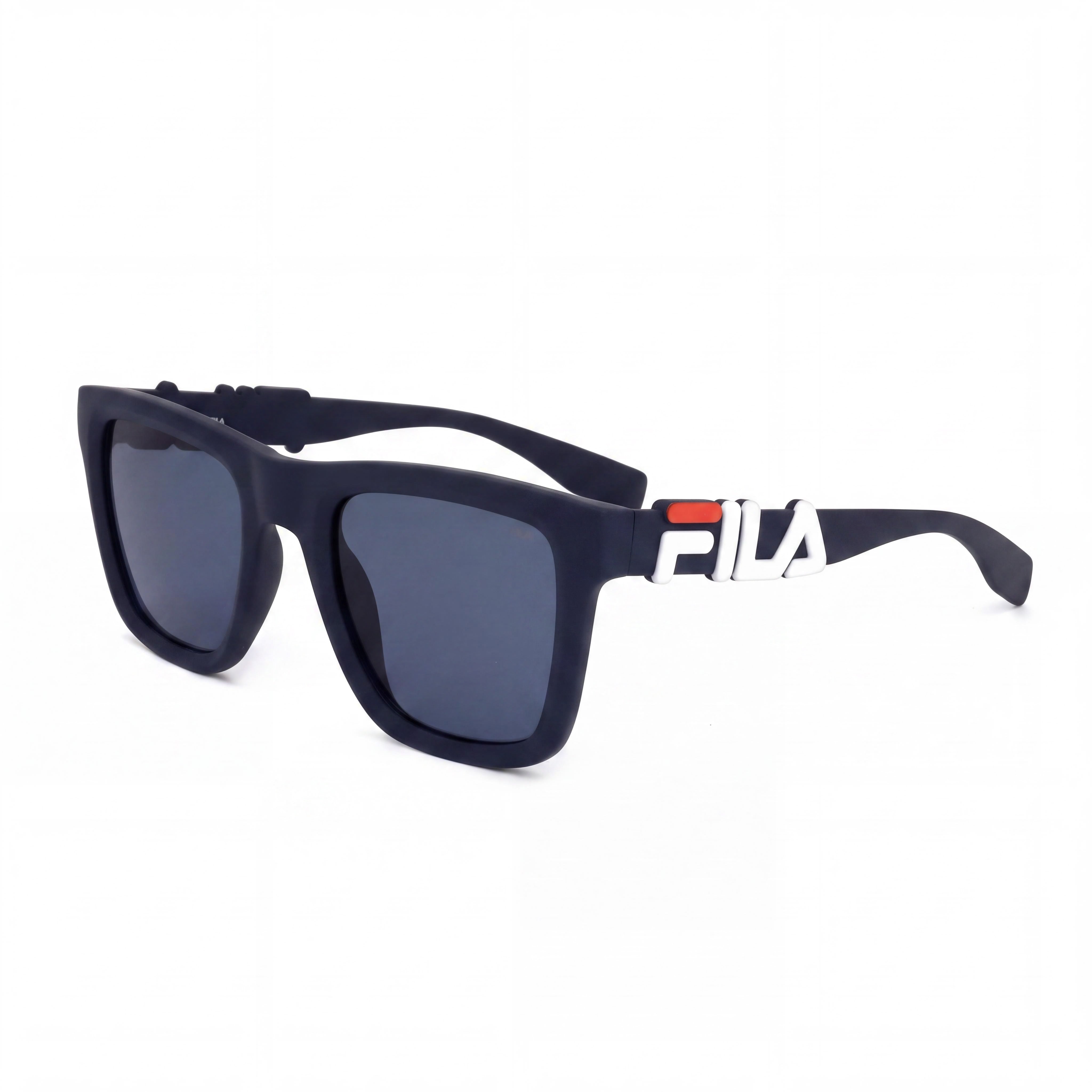 Fila Classic Men's Matte Blue INJECTED Frame UV Protection Polycarbonate Lenses Sunglasses 51mm, Photo 1
