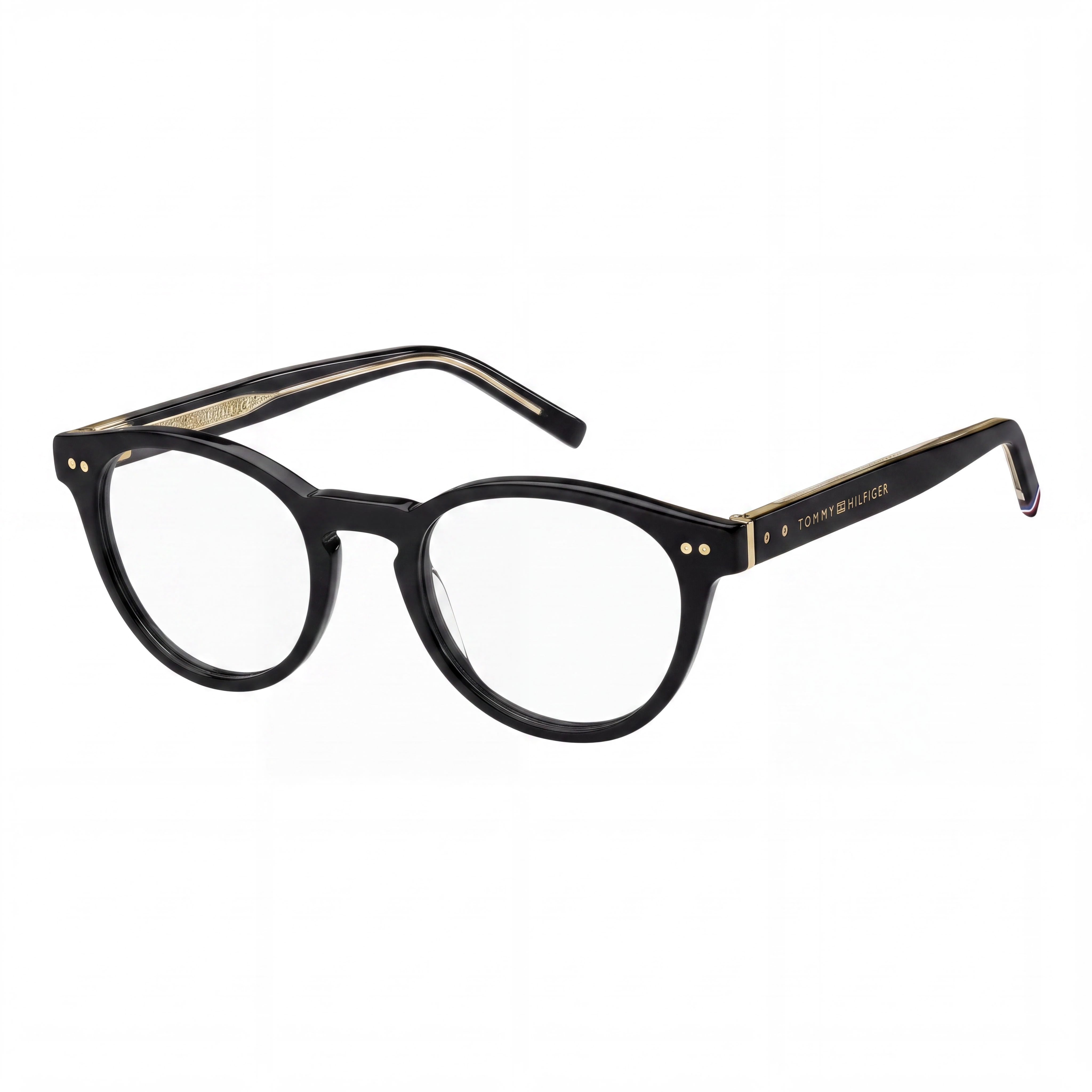 Tommy Hilfiger 107016 Slim Acetate Men’s Eyeglasses, Lens Width 50mm, Bridge Width 21mm, Temple Length 150mm, Photo 1