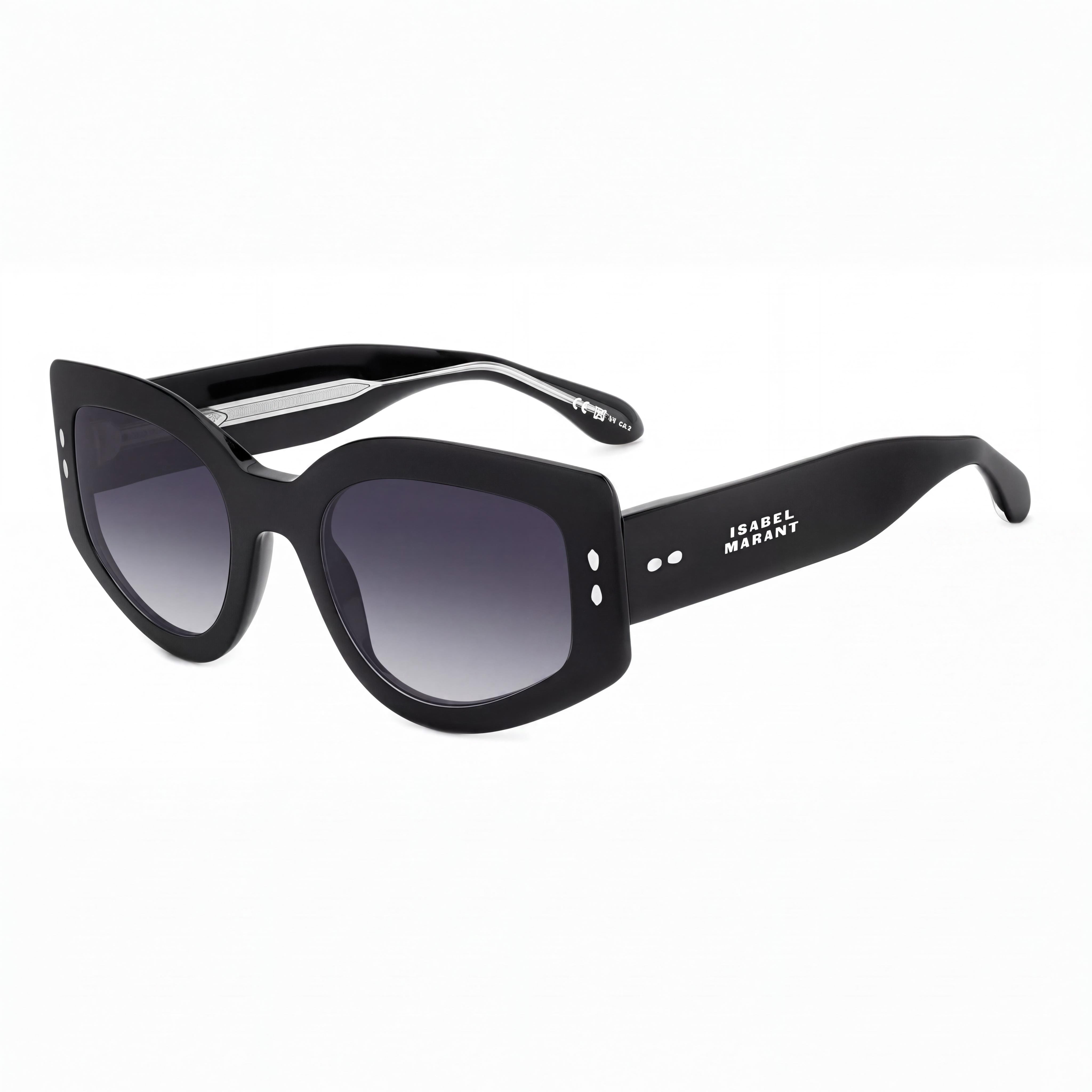 Isabel Marant Trendy Acetate Sunglasses for Women, Grey Acetate Frame with Polycarbonate Lenses, 54mm, Photo 1