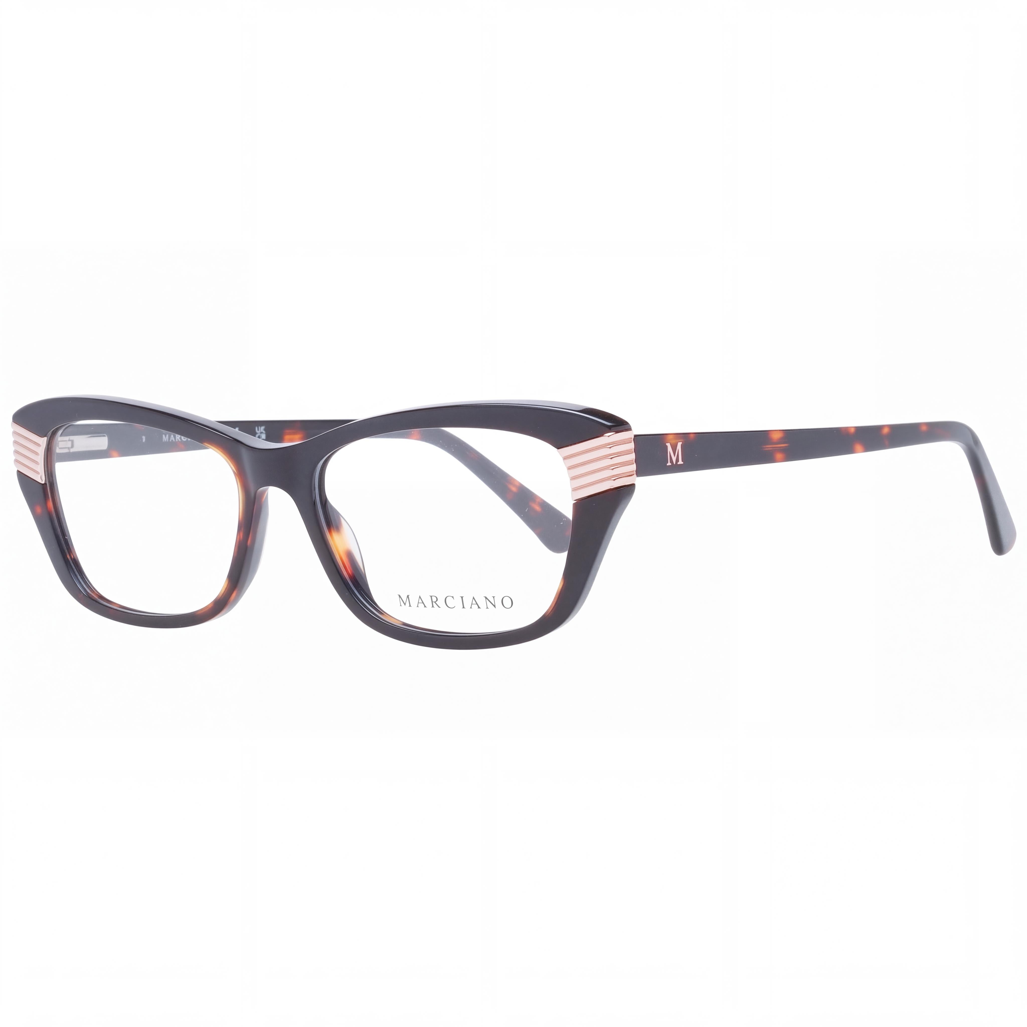 GUESS MA1053711 Marciano Sporty and Cool Women's Multicoloured Plastic Cat Eye Eyeglasses with Rose Gold Accents 8-25-9mm, Photo 1