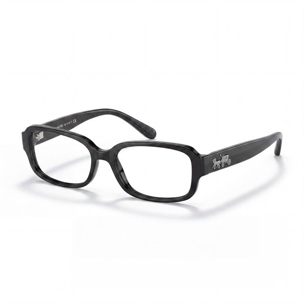 GAFAS DE SOL POLARIZADAS CON MONTURA DE METAL CON LA FIRMA C NEGRAS-GRIS PLOMO DE 51 MM PARA MUJER COACH Hc 6105