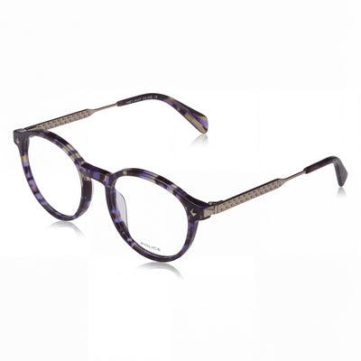 Police Modern VPLG27 Unisex Acetate and Metal Frame Non-Polarised Polycarbonate Lens Eyeglasses 49mm