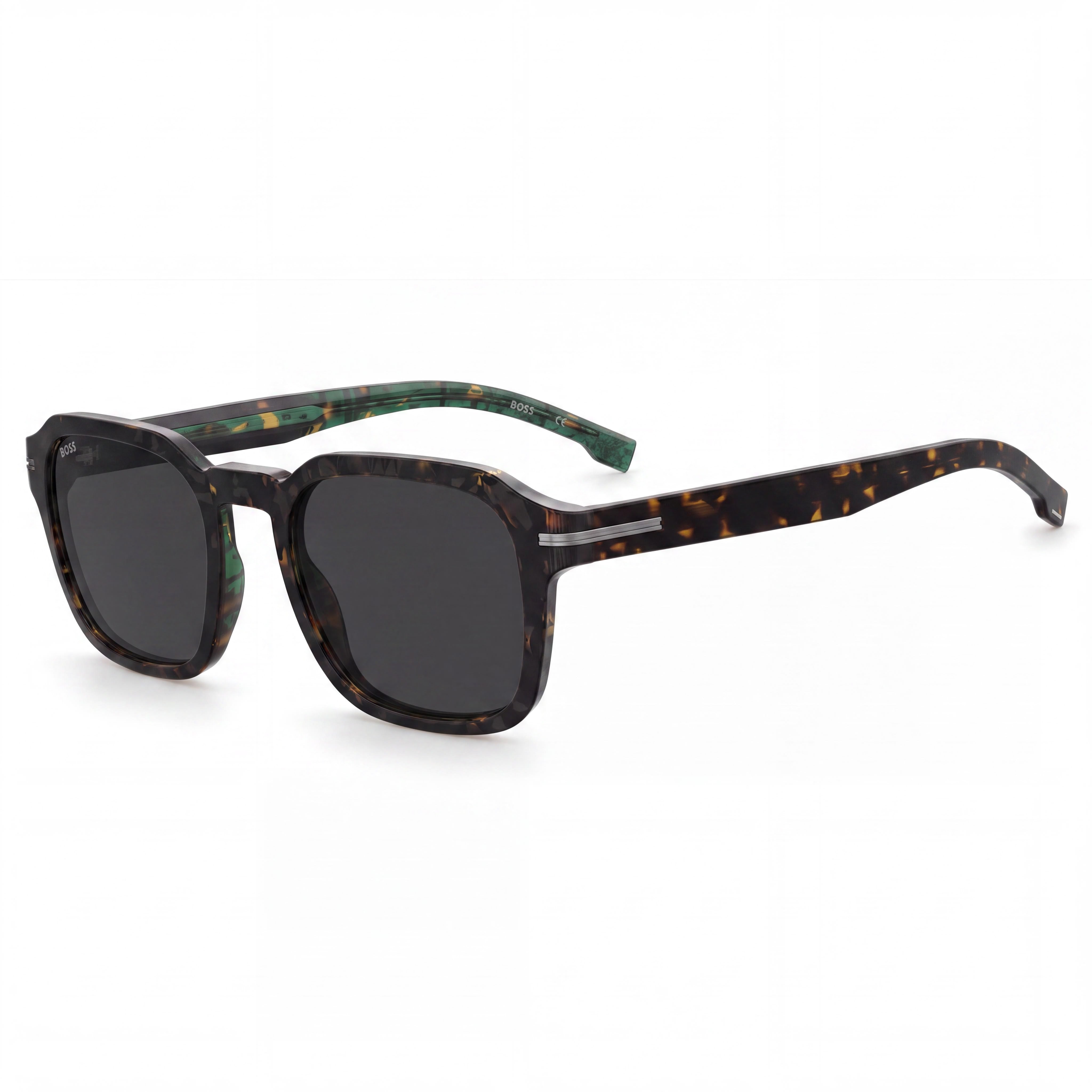 Hugo Boss Boss 1627/S Men's Grey Frame Acetate Non-Polarized Grey Lens 100% UV Protection Sunglasses 51mm, Photo 1