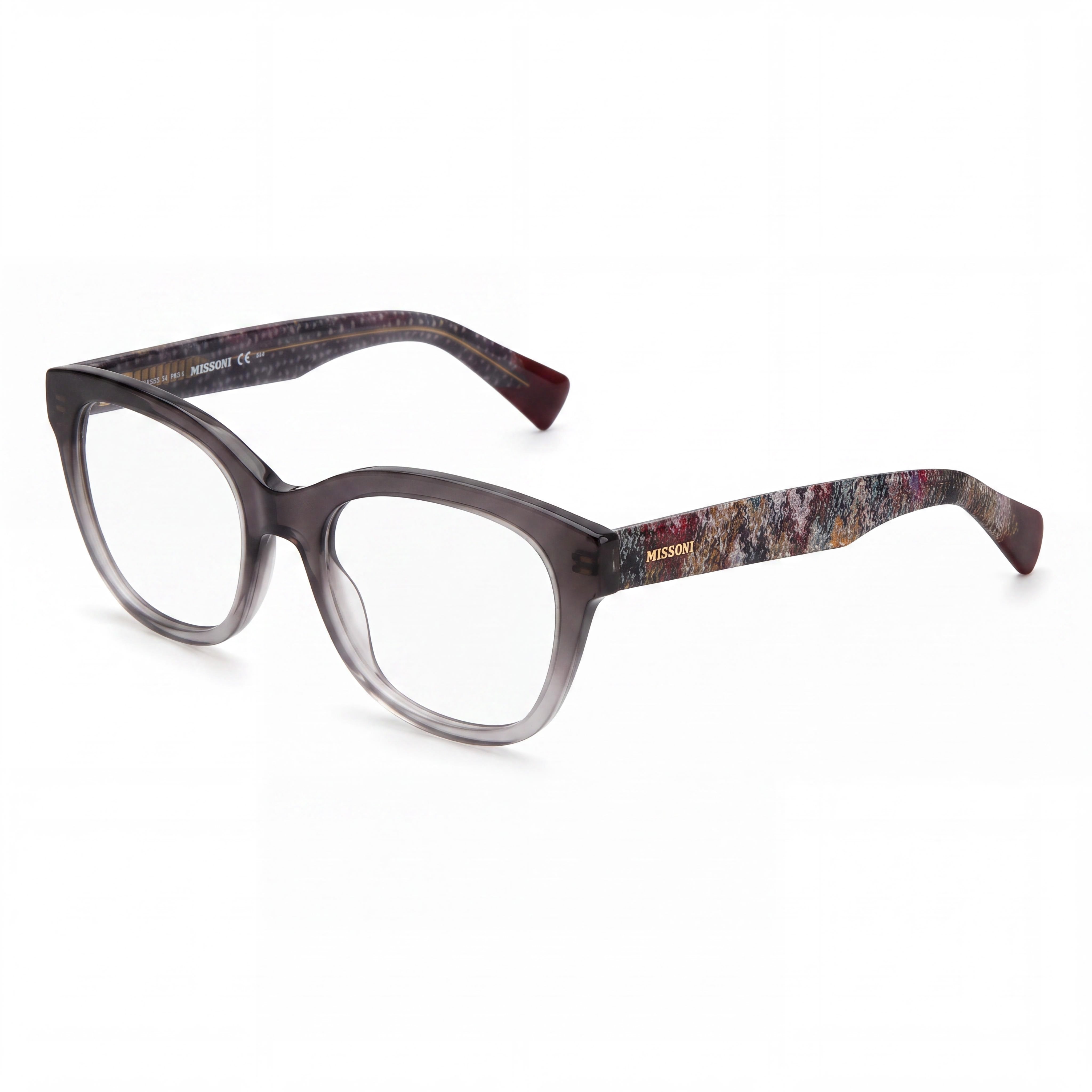Missoni Mis 0105 - Montura moderna unisex de acetato gris con lentes de policarbonato gris de 51 mm, Photo 1