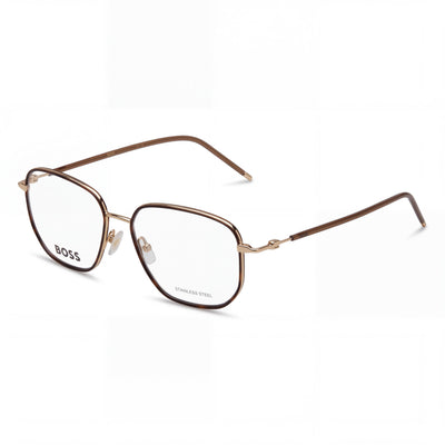BOSS Audio Systems 106495 Men's Gold Havana Alloy Steel Eyeglasses 53mm