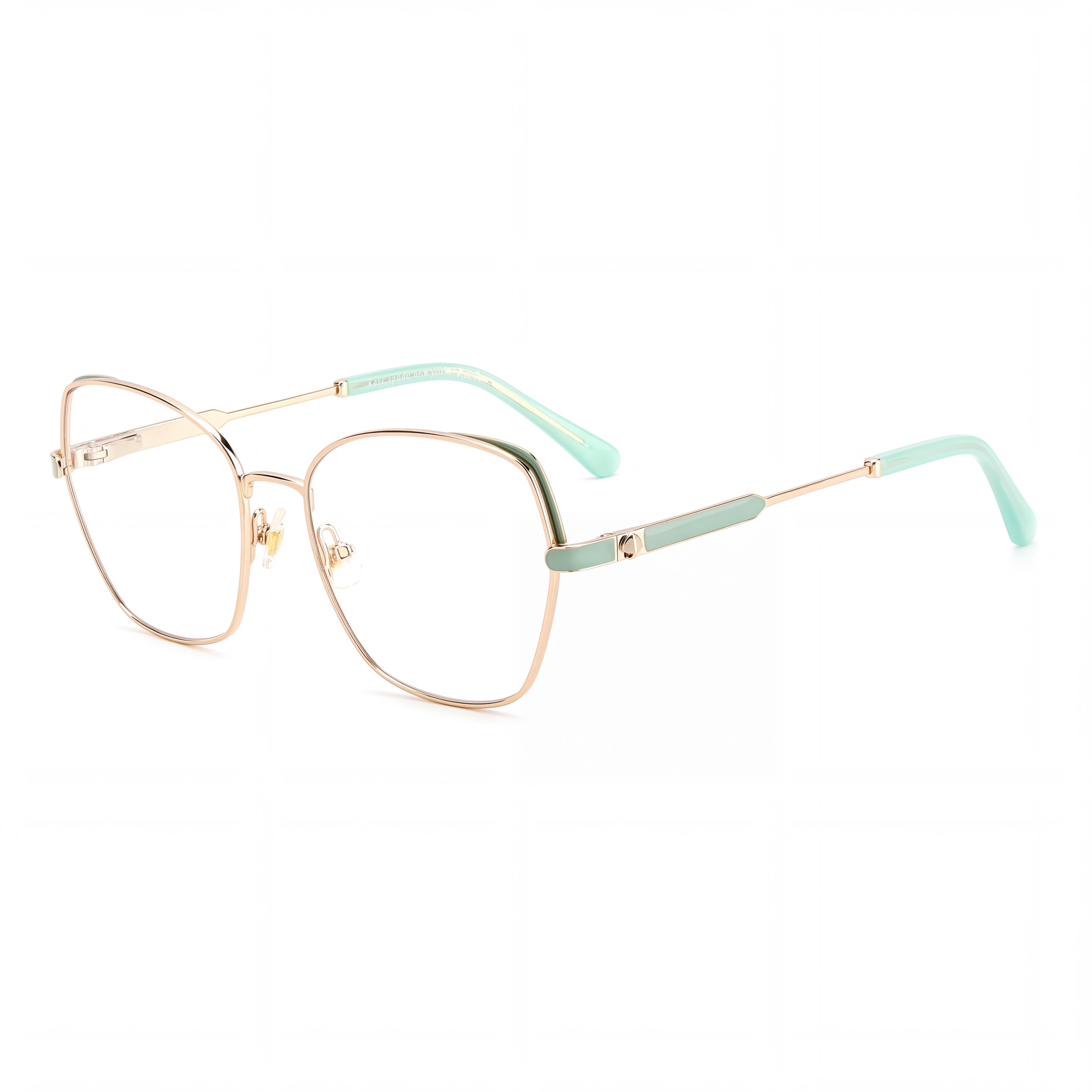 kate spade new york Zeena/G Women's Sunglasses with Gold Green Metal Frame 54mm, Photo 1