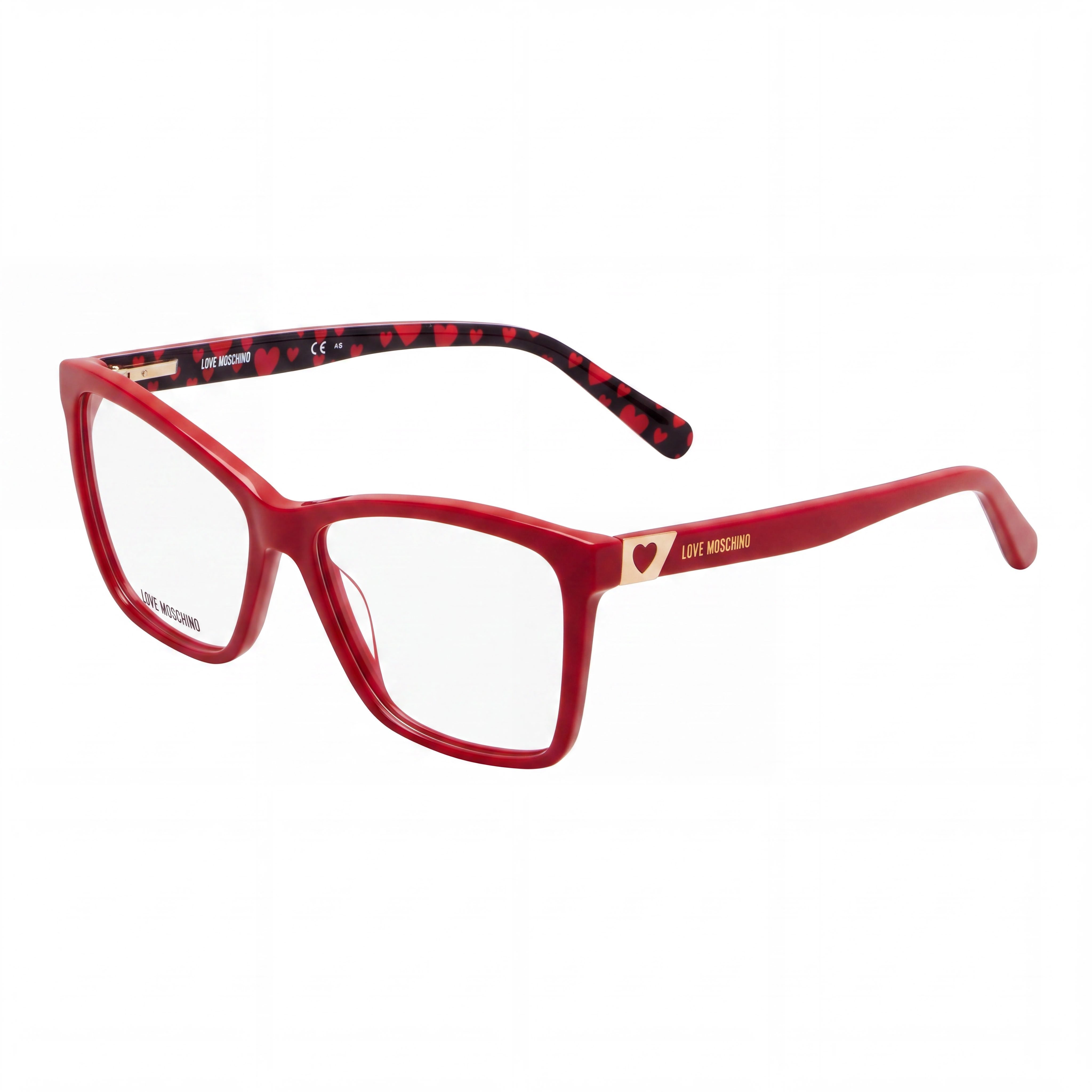 Love Moschino Mol586 Women's Red Acetate Frame with Non-polarised Polycarbonate Lenses, 54mm Eyewear, Photo 1