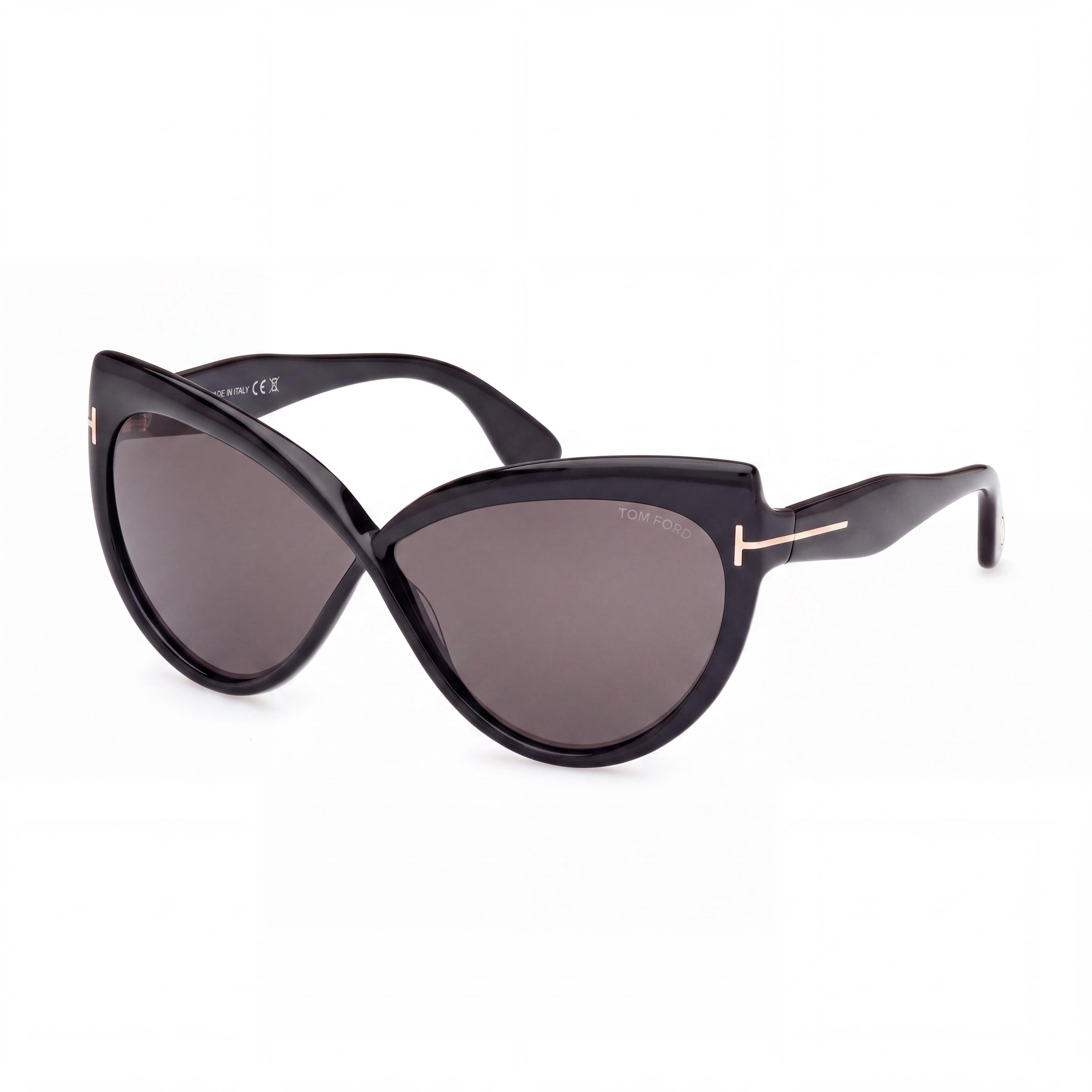 Tom Ford FT1196 Men's Eyewear with Classic Style, Shiny Black Frame and Black Lenses, Size 65-5-140, Photo 1