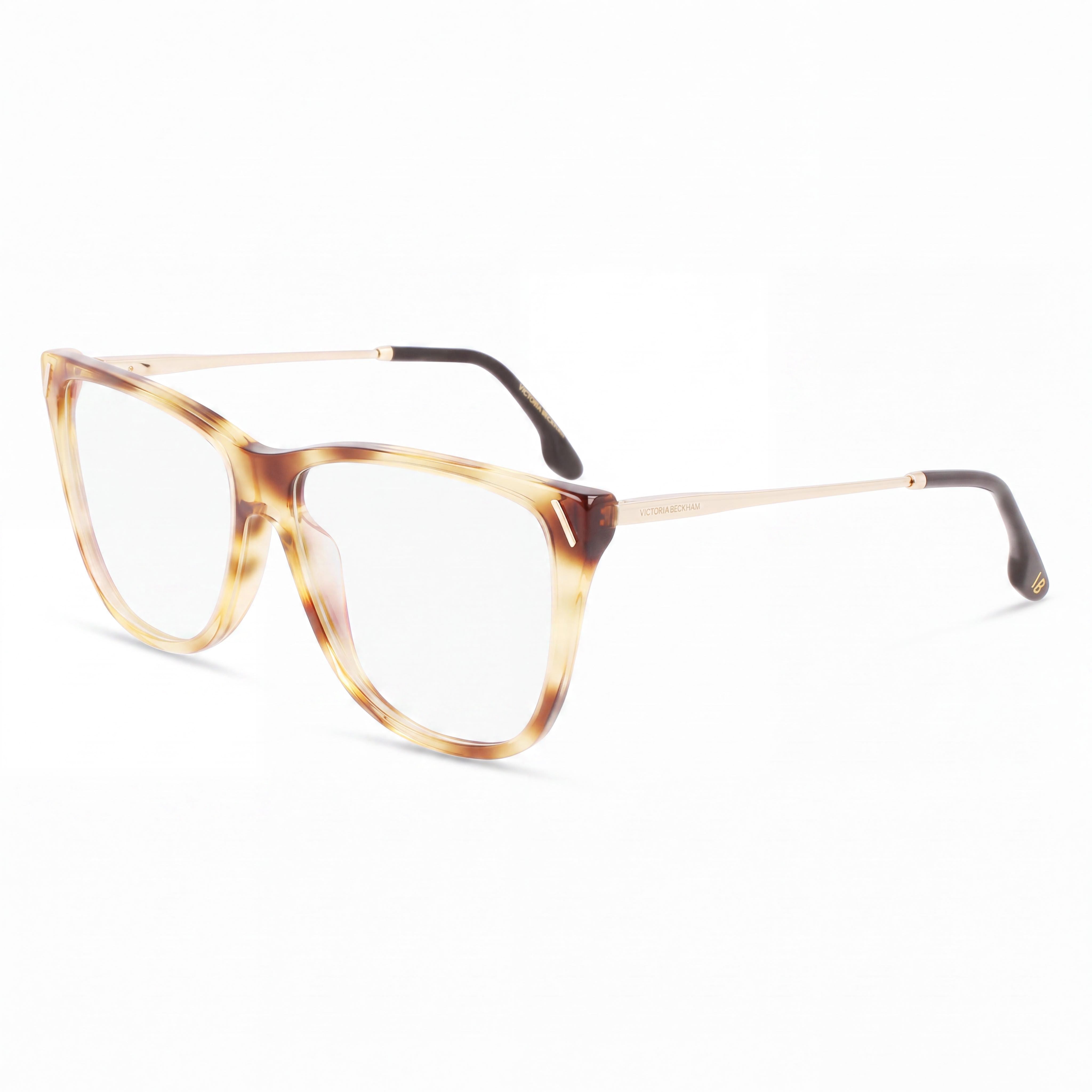 Victoria Beckham Modern Men's Blonde Havana Acetate 56mm Sunglasses, Photo 1