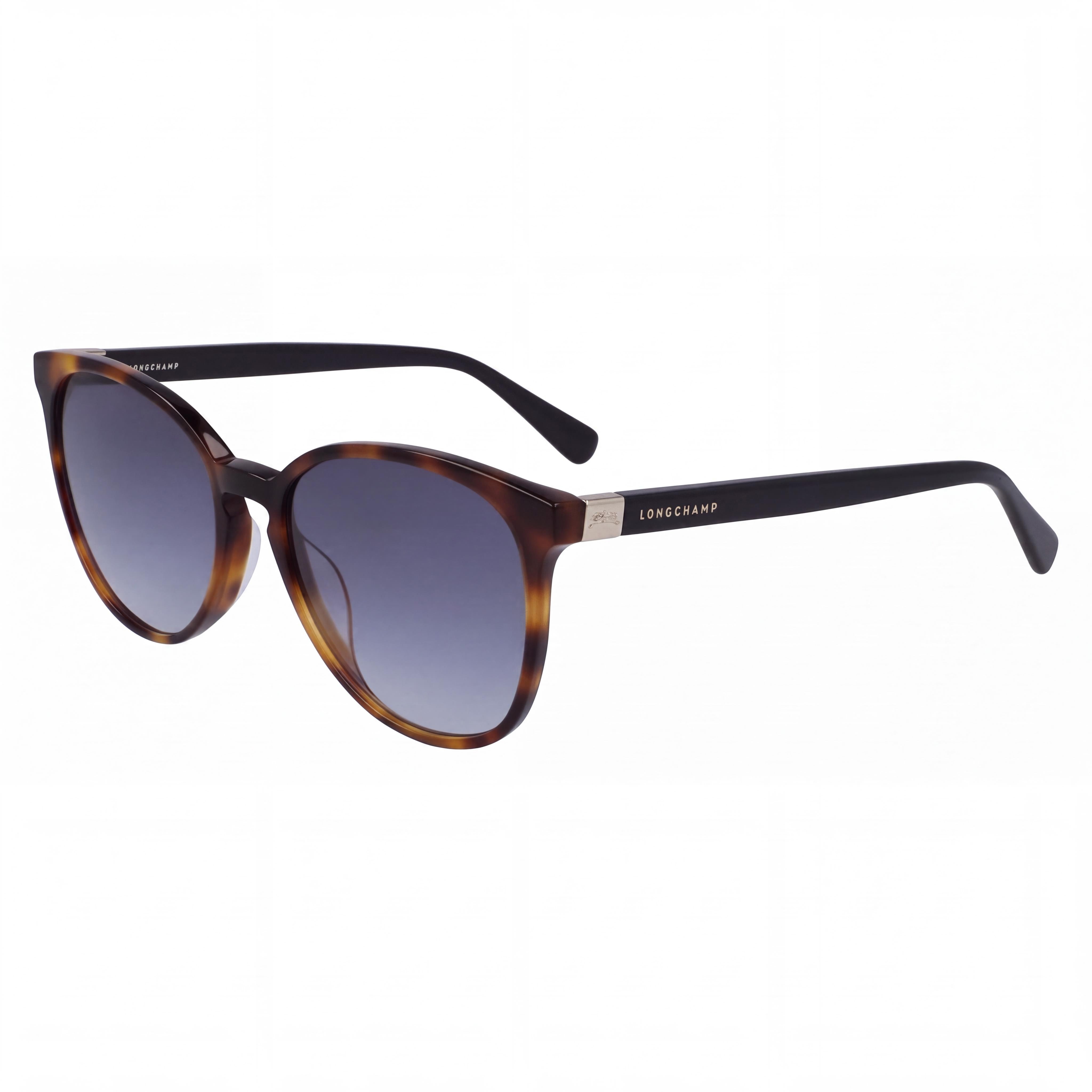 Longchamp LO647S Women's Havana Blue Alloy Steel Frame UV Protection Sunglasses with Polycarbonate Lenses 53mm, Photo 1