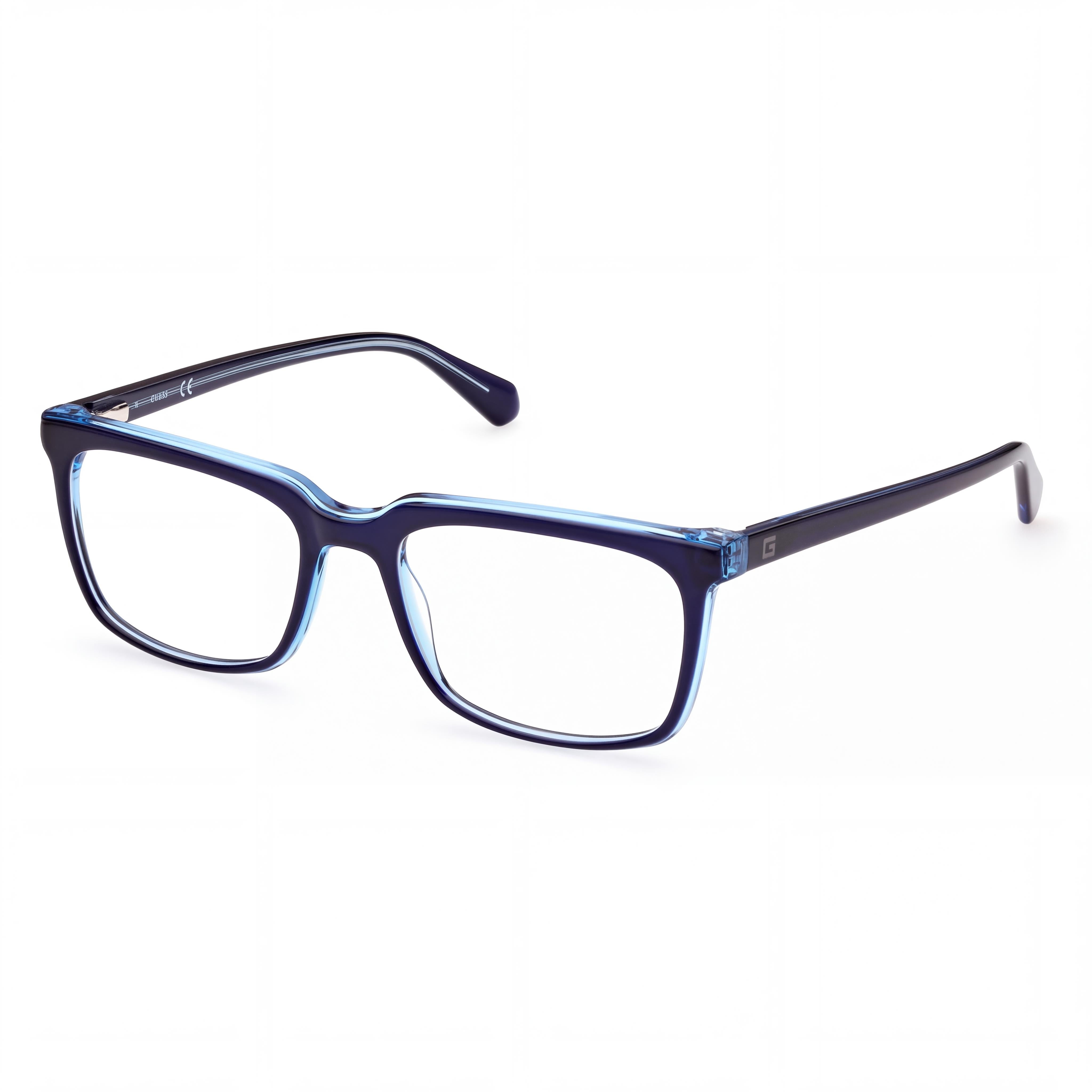 GUESS Gu50063 Women's Blue Monocolor Plastic Eyewear 54mm, Photo 1