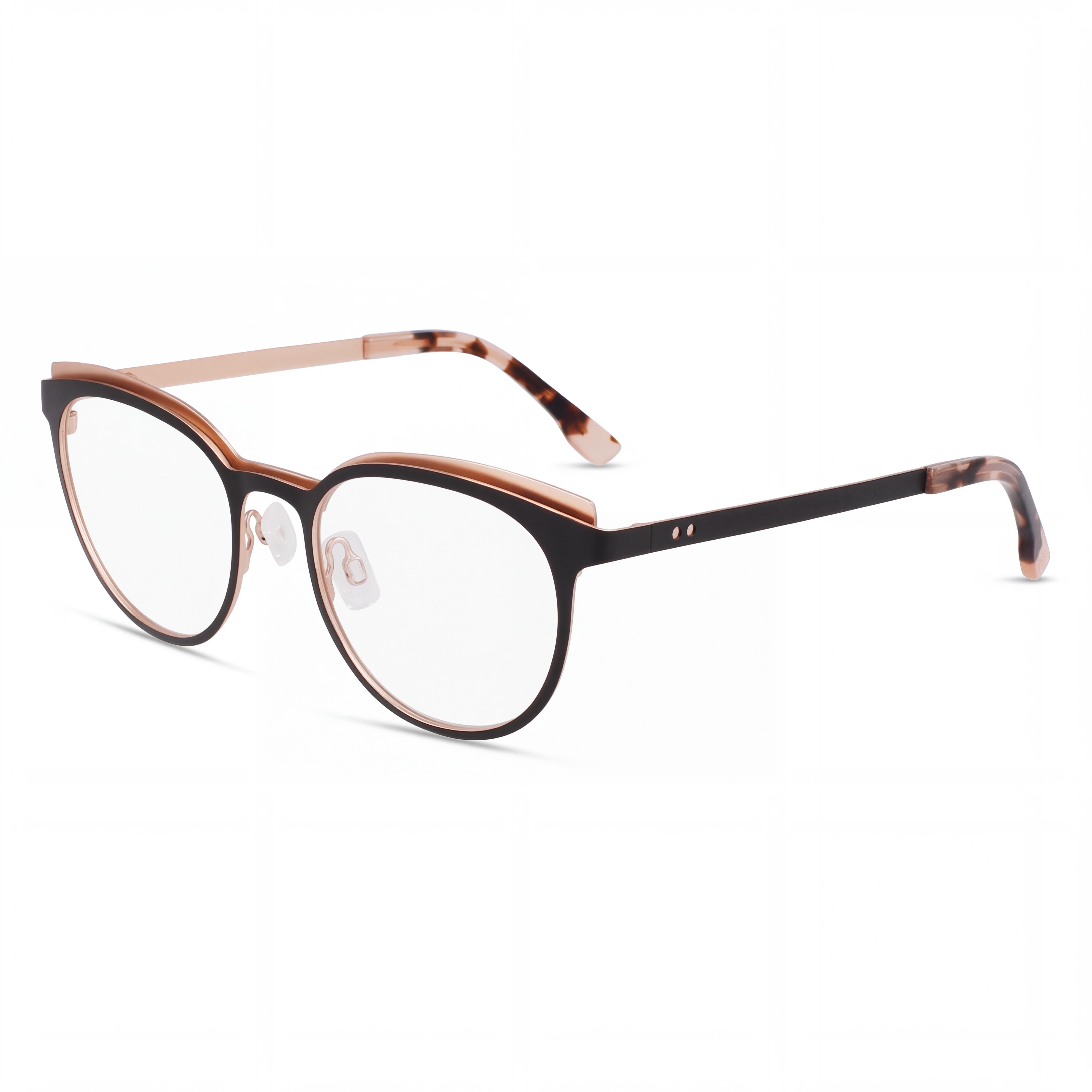 MCALLISTER Mc4541 Unisex Eyewear with Black Acetate Frame and Clear Non- Lenses 49-18-140, Photo 1
