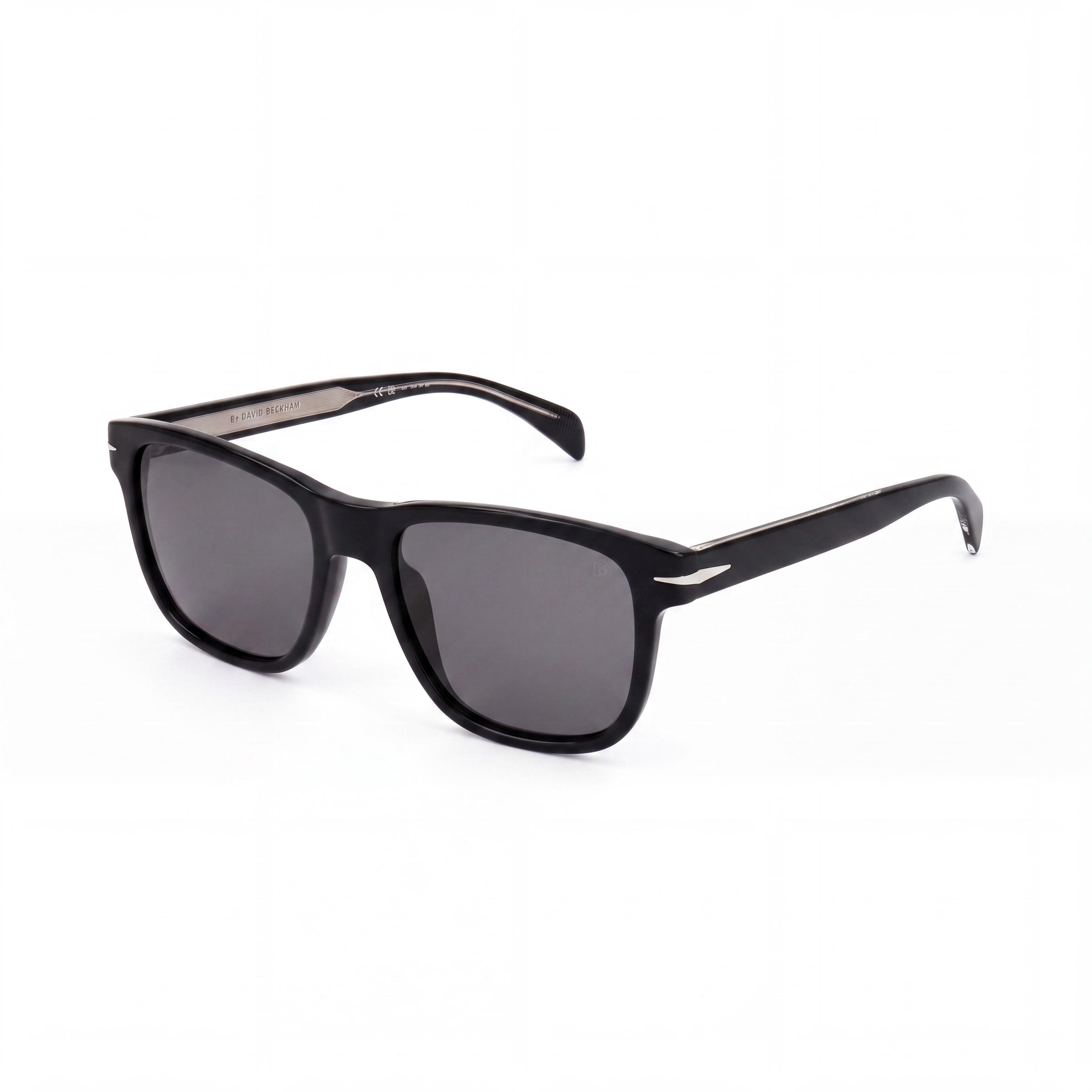 Gafas de sol David Beckham Db 1045/S unisex negras y plateadas de acetato con protección UV 54mm, Photo 1