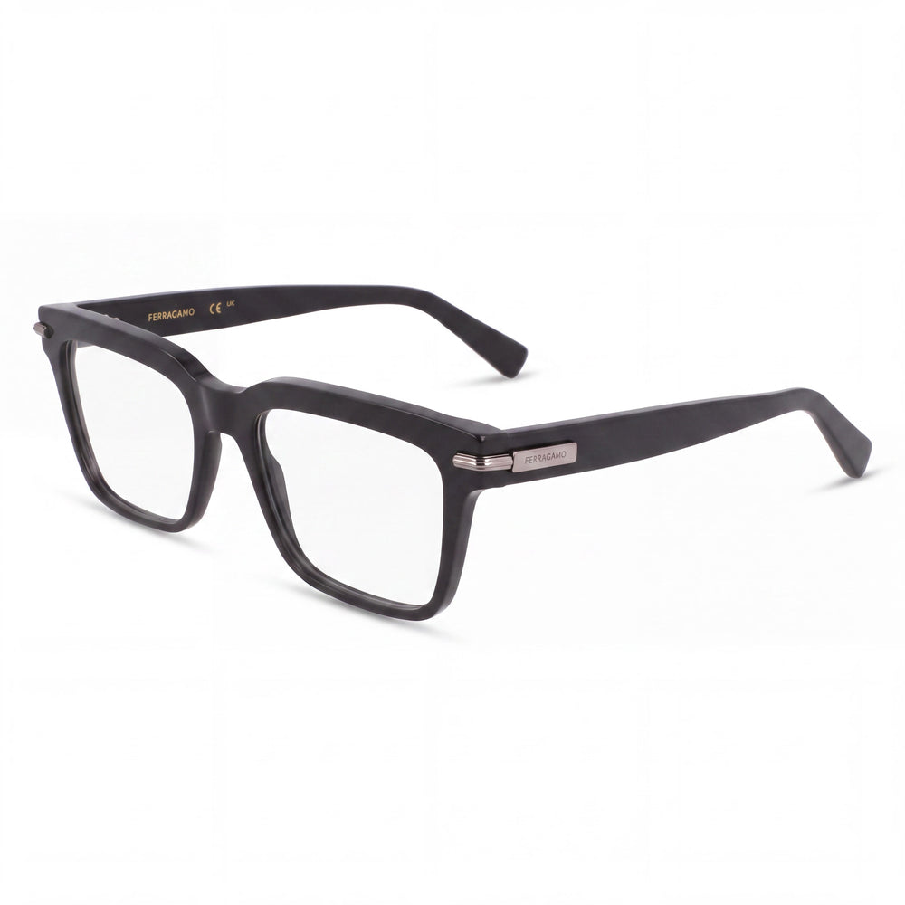 Ferragamo Sf3014 Men’s Eyeglasses with Purple Acetate Frame & Clear Polycarbonate Lenses – 55mm Lens Width