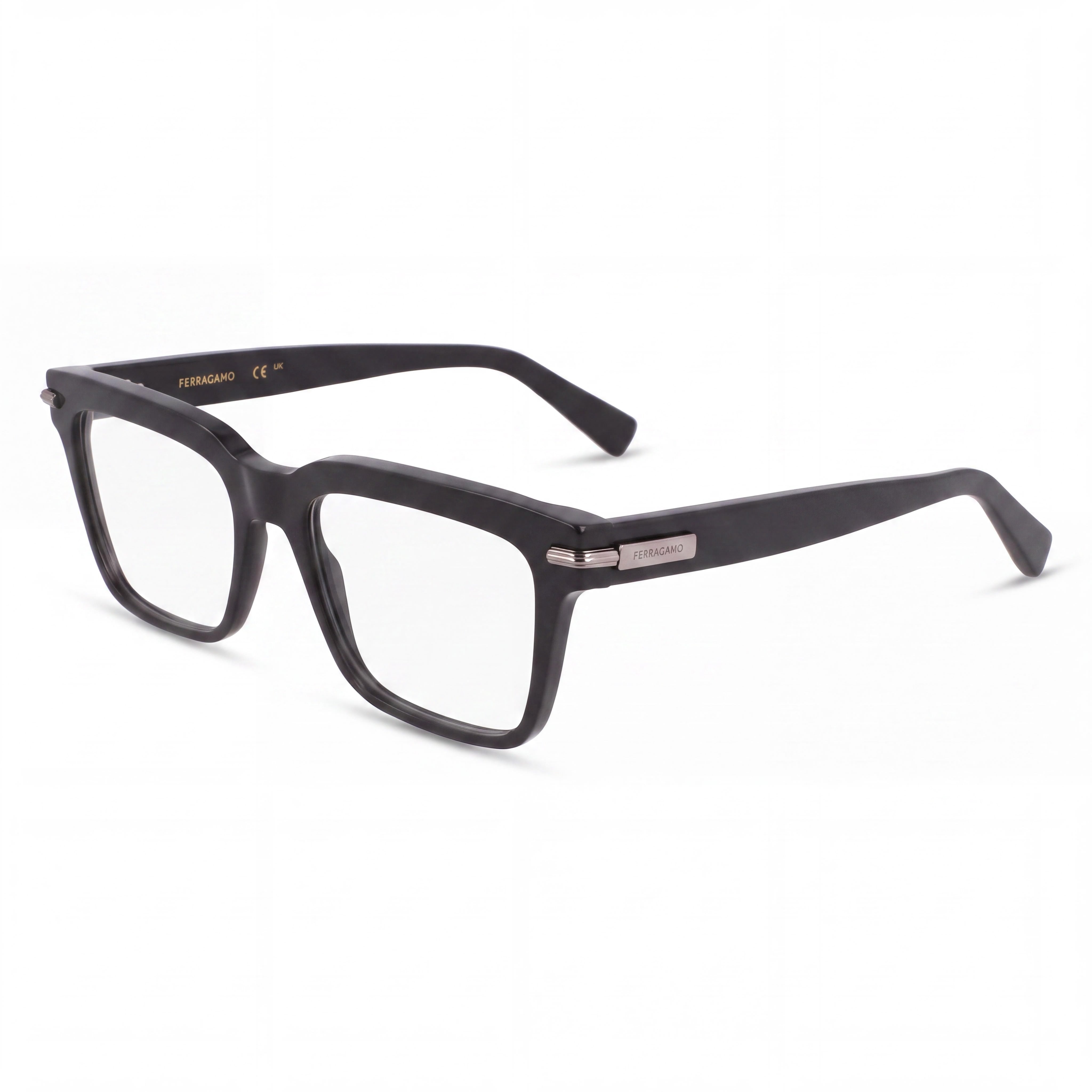 Ferragamo Sf3014 Men’s Eyeglasses with Purple Acetate Frame & Clear Polycarbonate Lenses – 55mm Lens Width, Photo 1