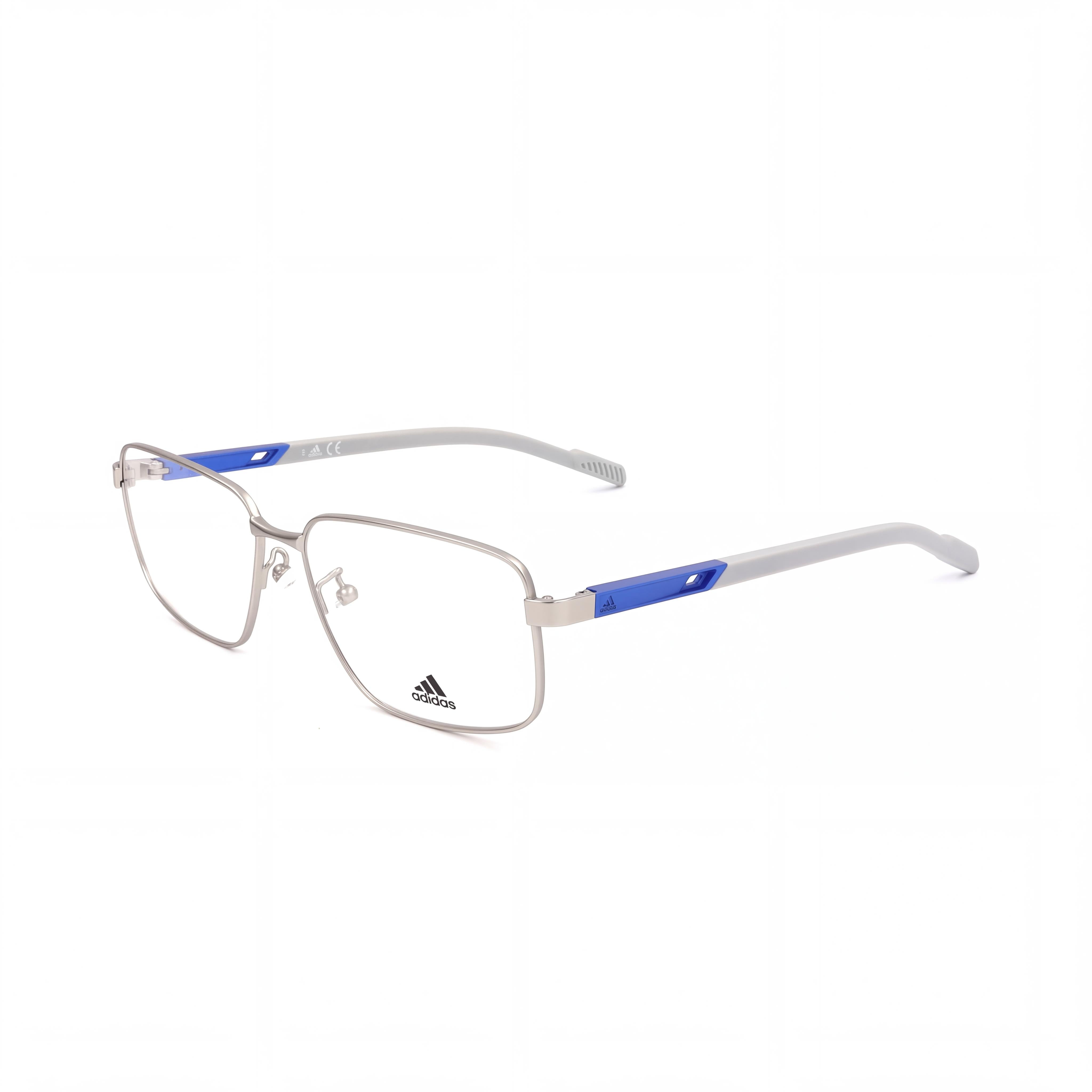 adidas SP5049 Men’s Gray Metal Frame Clear Lens Prescription Eyeglasses (Lens 53mm, Bridge 14mm, Temple 145mm), Photo 1