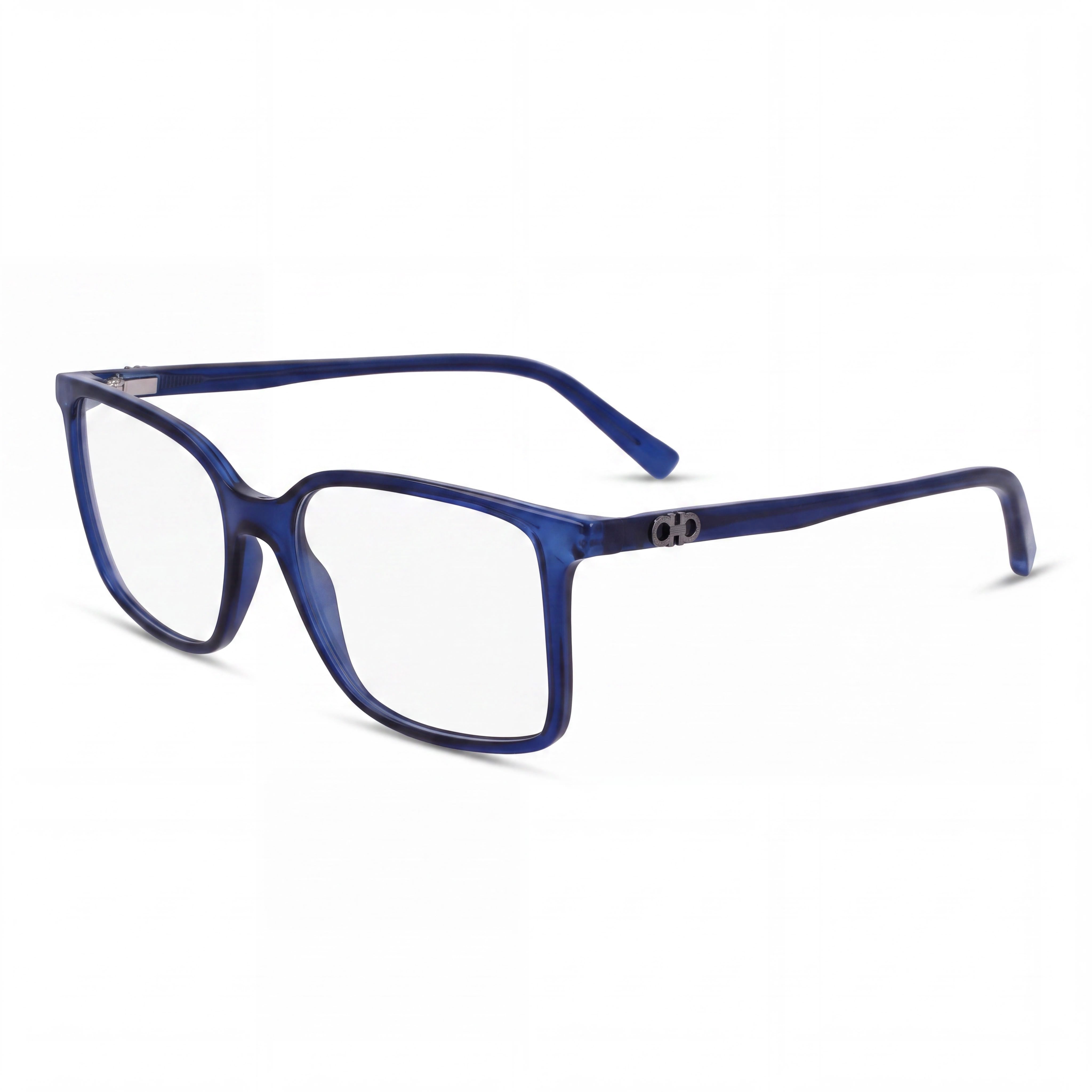 Gafas ópticas de acetato Salvatore Ferragamo Sf2954 para hombre en azul marino cristal con lentes de policarbonato, 54 mm, Photo 1