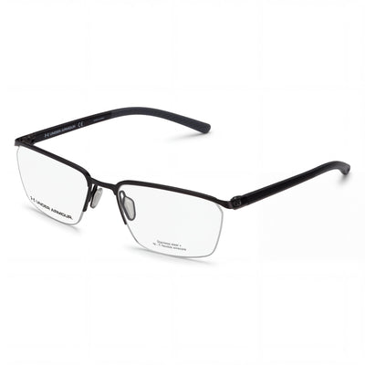 Under Armour Ua 5002/G Men's Semi Dark Ruthenium Metal Optical Frame with Adjustable BubbleGrip Nosepads 57mm