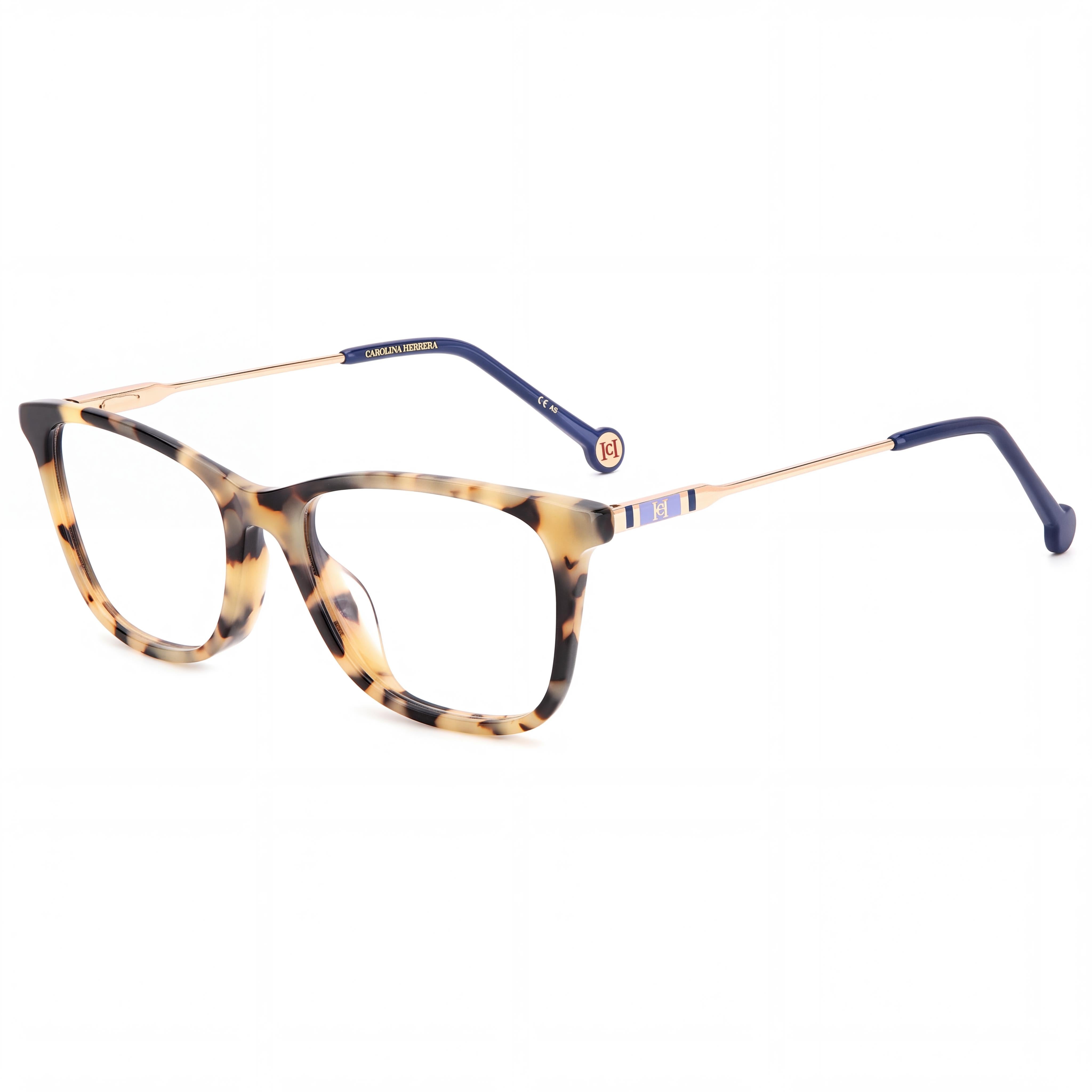 Carolina Herrera Modern Women's Acetate Havana Blue Sunglasses 52mm, Photo 1