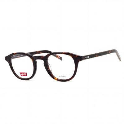 Gafas de acetato Levi's Modern para hombre, diseño Habana, con 48 mm de ancho de lente, 24 mm de ancho de puente y 145 mm de longitud de patilla