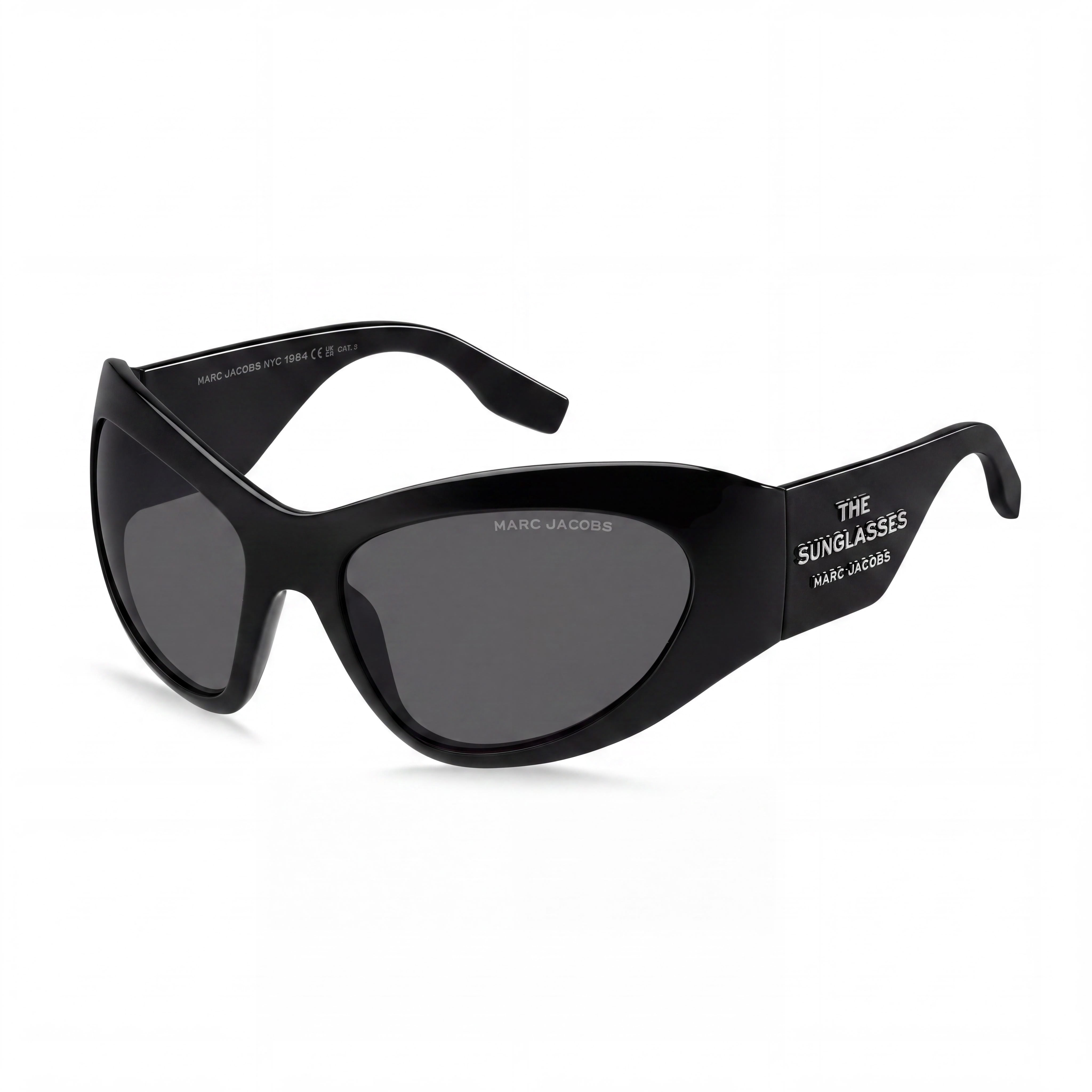 Marc Jacobs Casual Women's Black Grey Polyamide Frame Polycarbonate Lens Non-Polarized Sunglasses 62-18-120mm, Photo 1