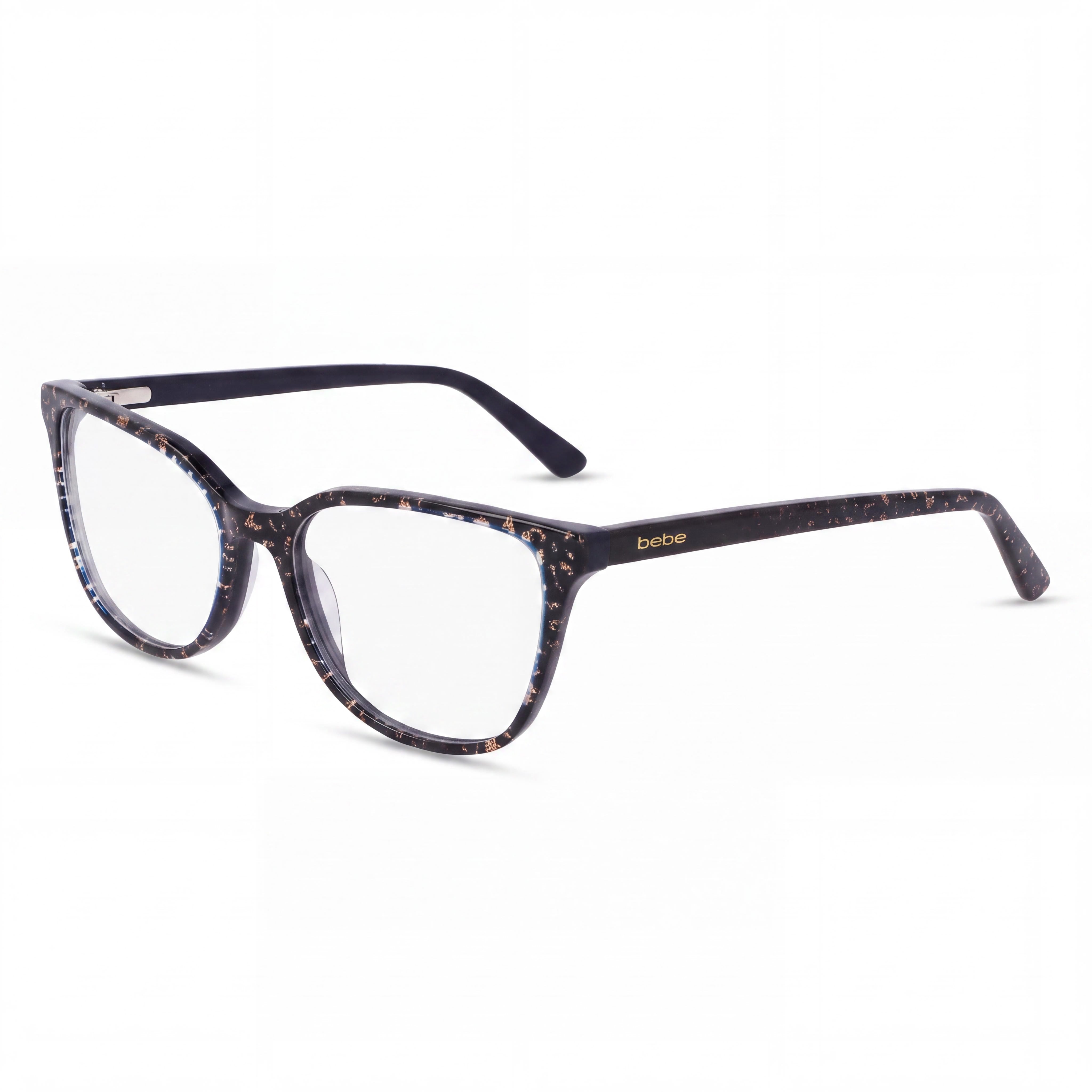Gafas ligeras bebe Bb5201 para hombre, con acabado animal azul sobre marco de metal, ancho de lente de 53 mm, Photo 1
