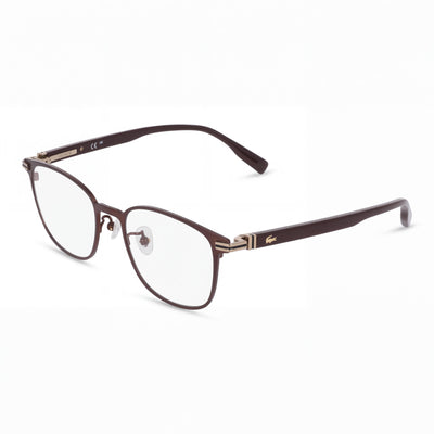 Lacoste L2530lb Unisex Satin Brown Polycarbonate Eyeglasses with 52mm Lens Width, 18mm Bridge, 145mm Temples
