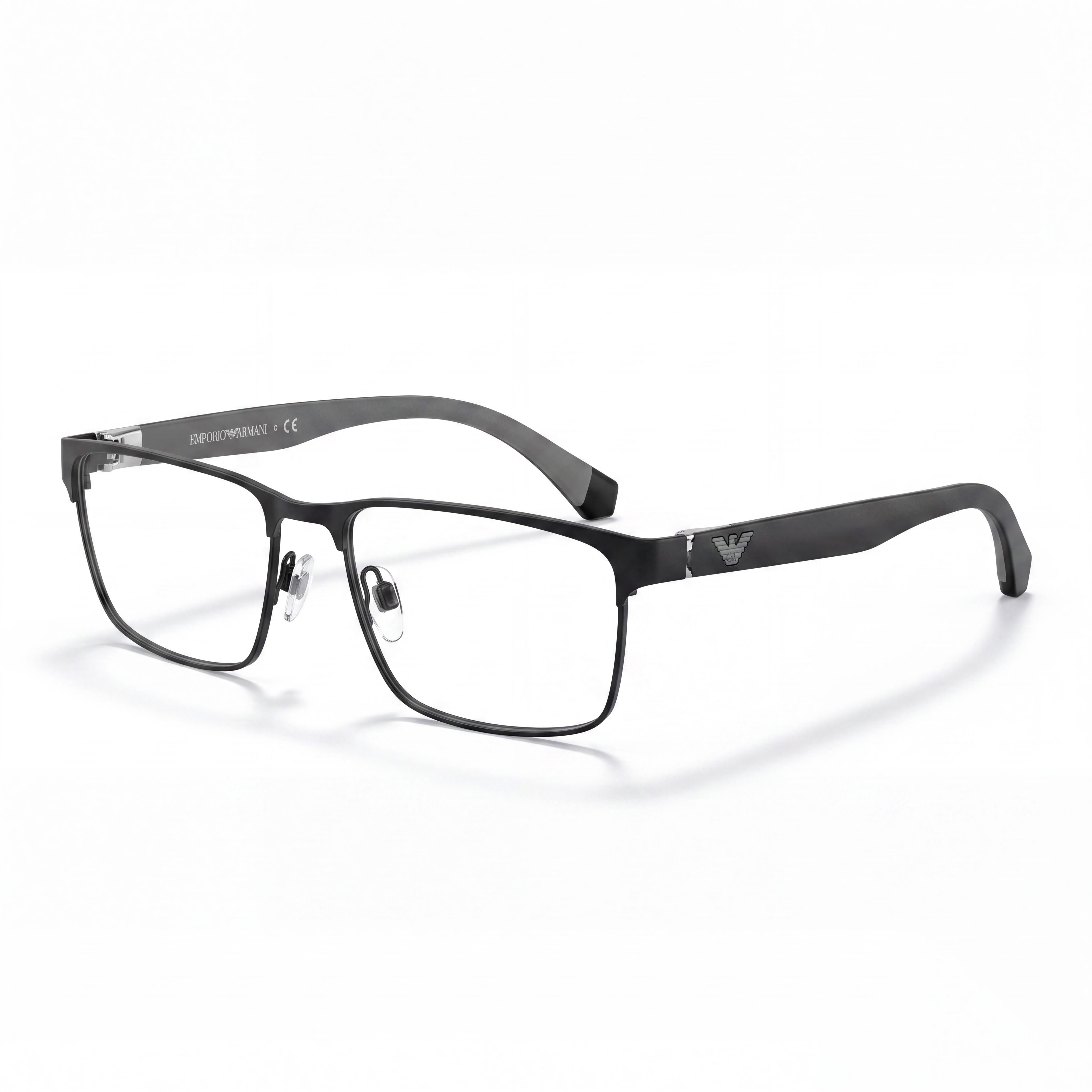Emporio Armani Fashion Emporio Armani Outwear Unisex Plastic Frame Matte Black Optical Frame 54mm, Photo 1